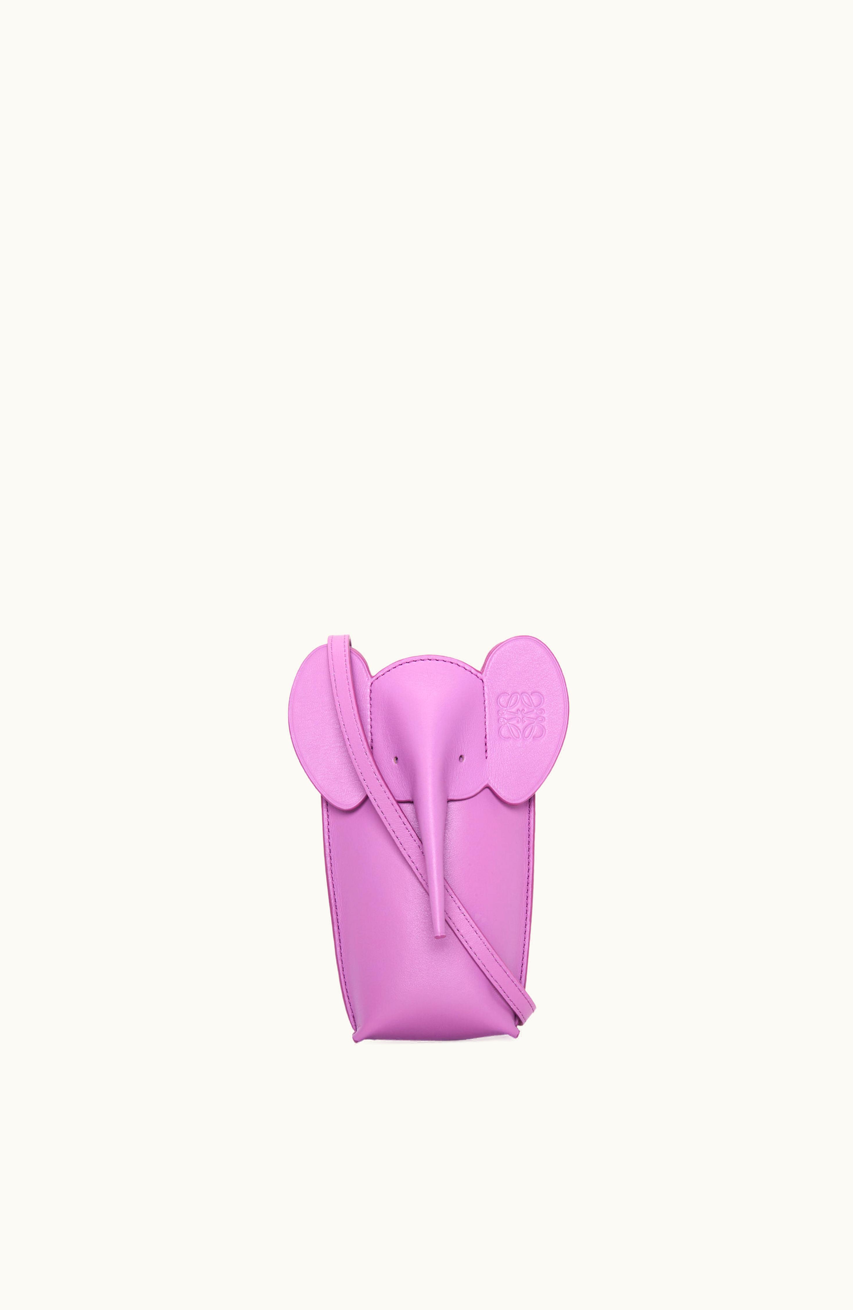 Loewe Loewe Elephant Pocket In Classic Calfskin Rockrose