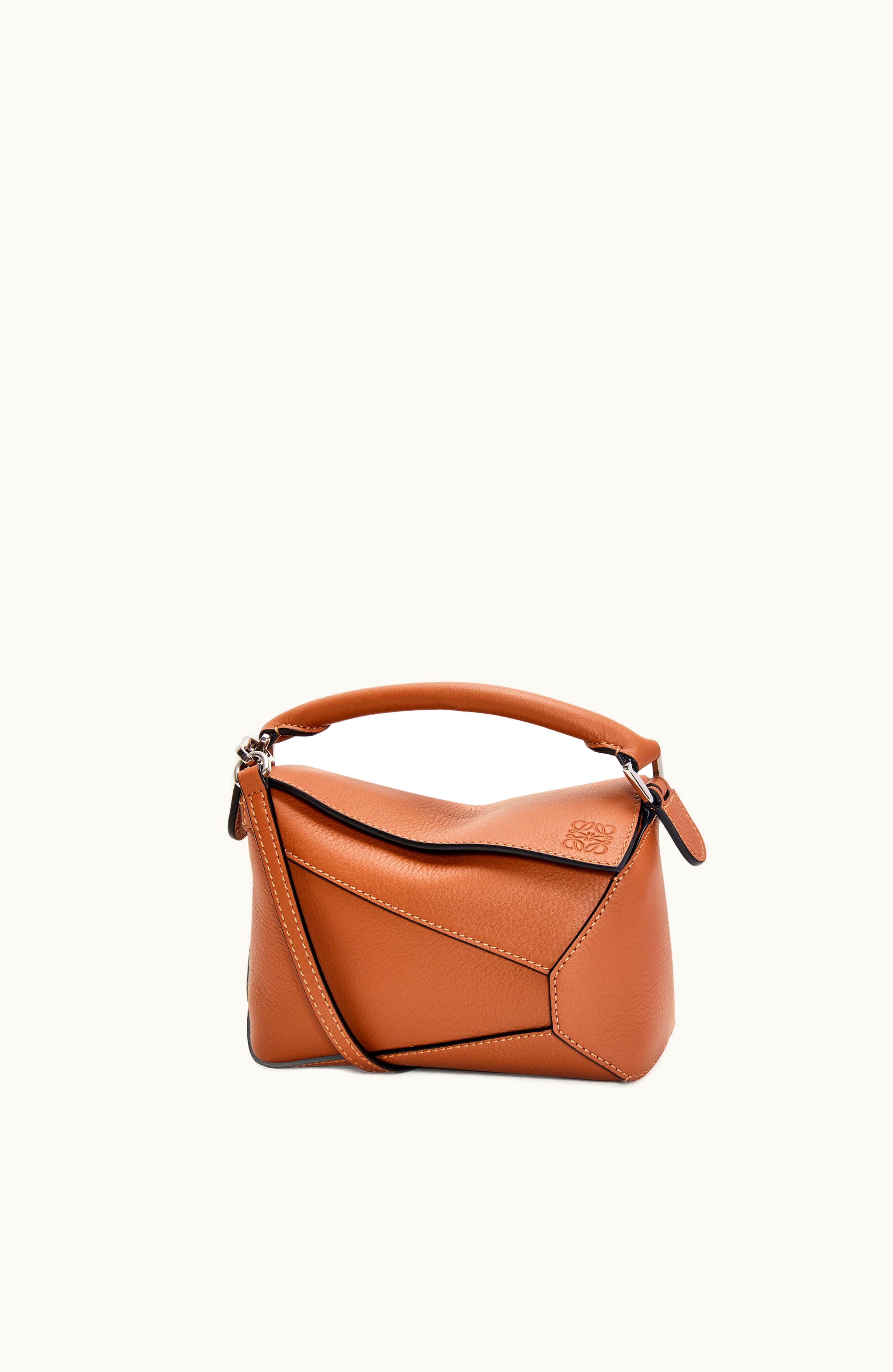 Loewe Loewe Mini Puzzle Bag In Classic Calfskin Tan