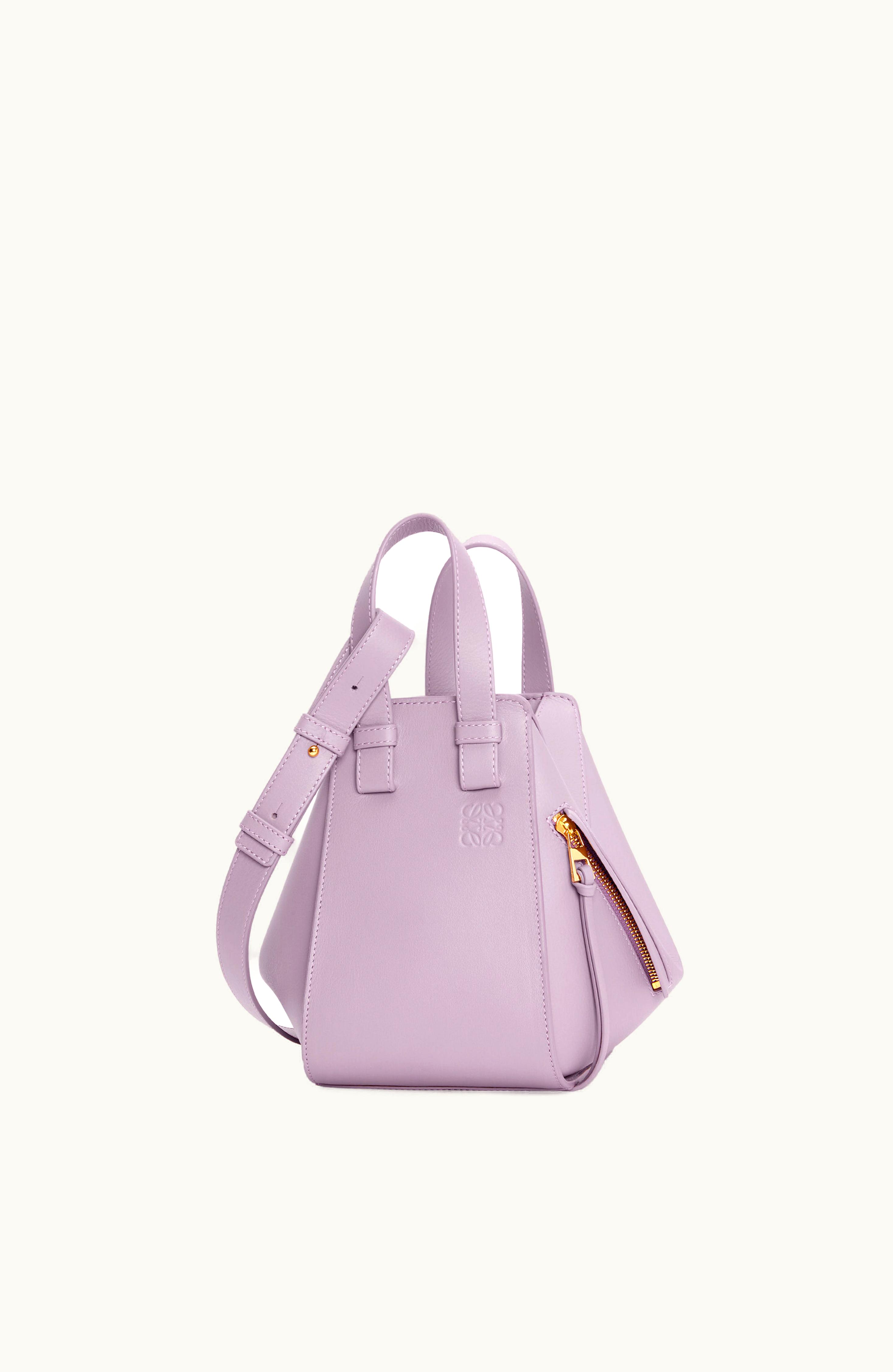 Loewe Loewe Compact Hammock Bag In Classic Calfskin Dirty Mauve