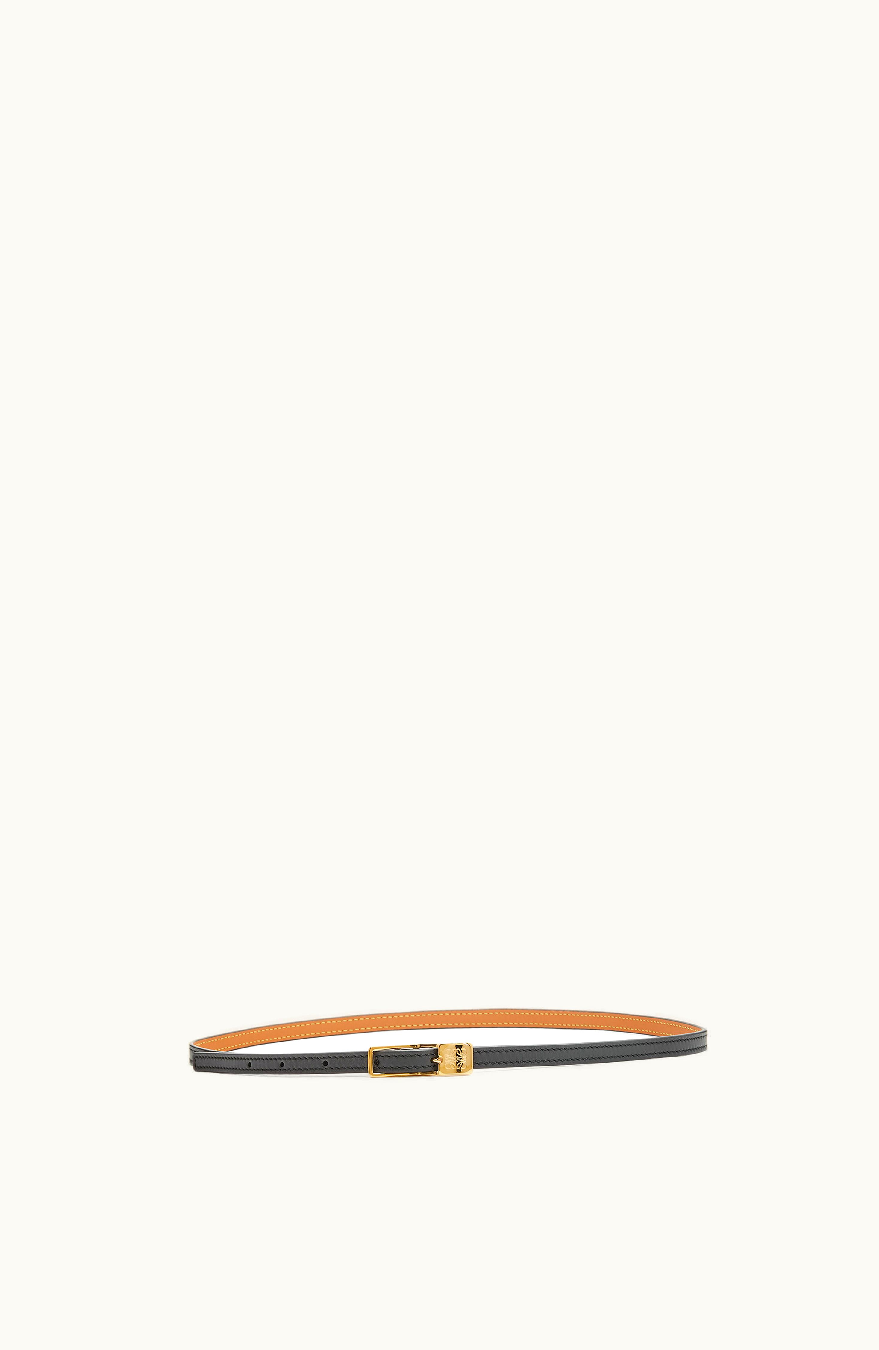Loewe Loewe Anagram Padlock Belt In Smooth Calfskin Black