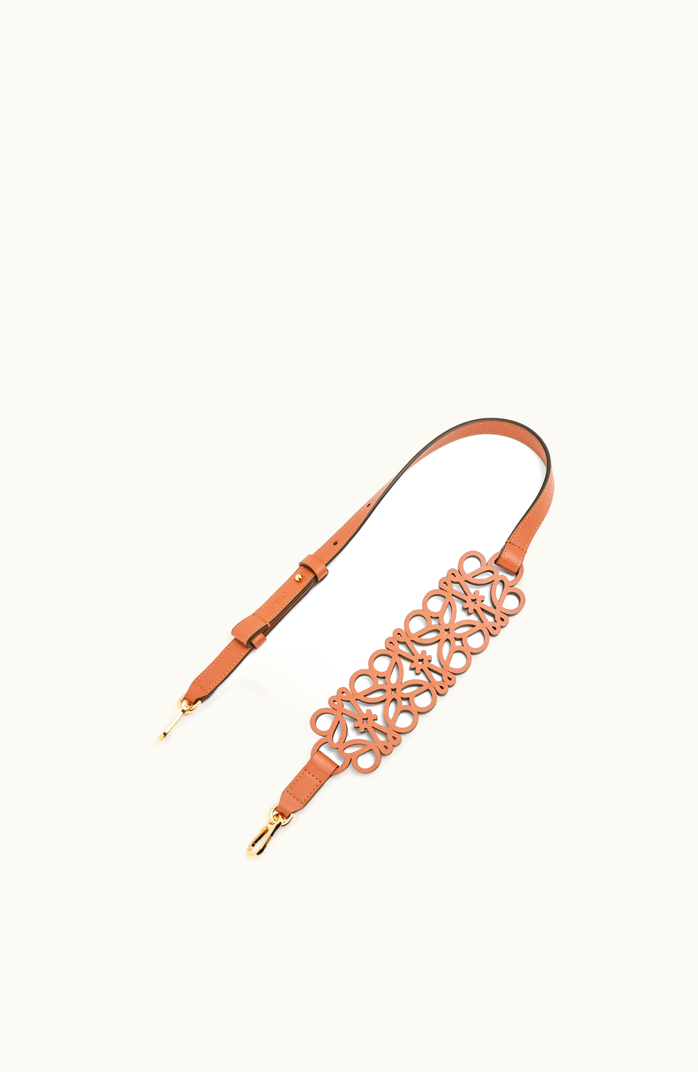 Loewe Loewe Anagram cut-out Strap In Smooth Calfskin Tan