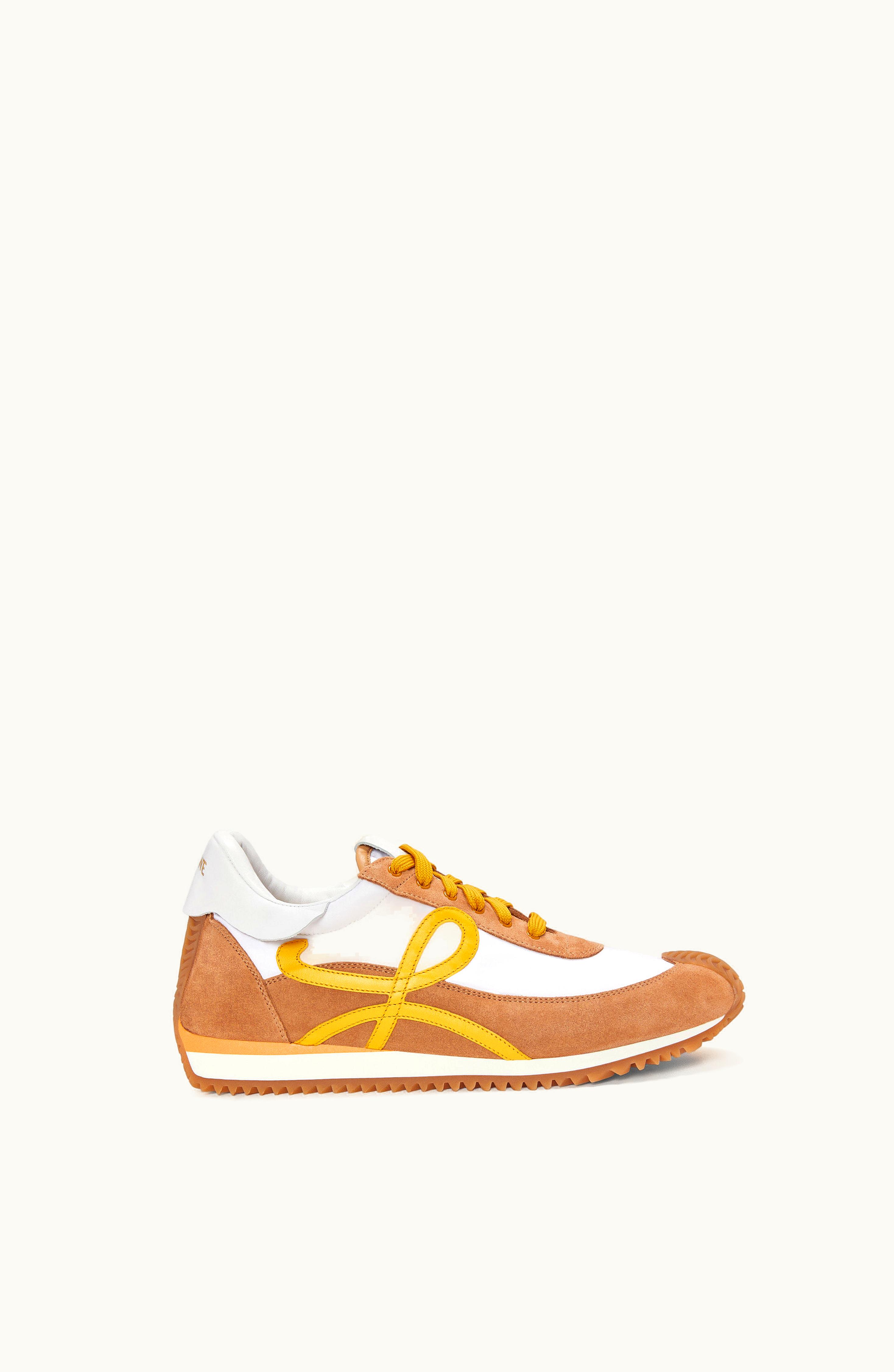 Loewe Loewe Flow Runner In Nylon And Suede Natural Vachetta / Facade