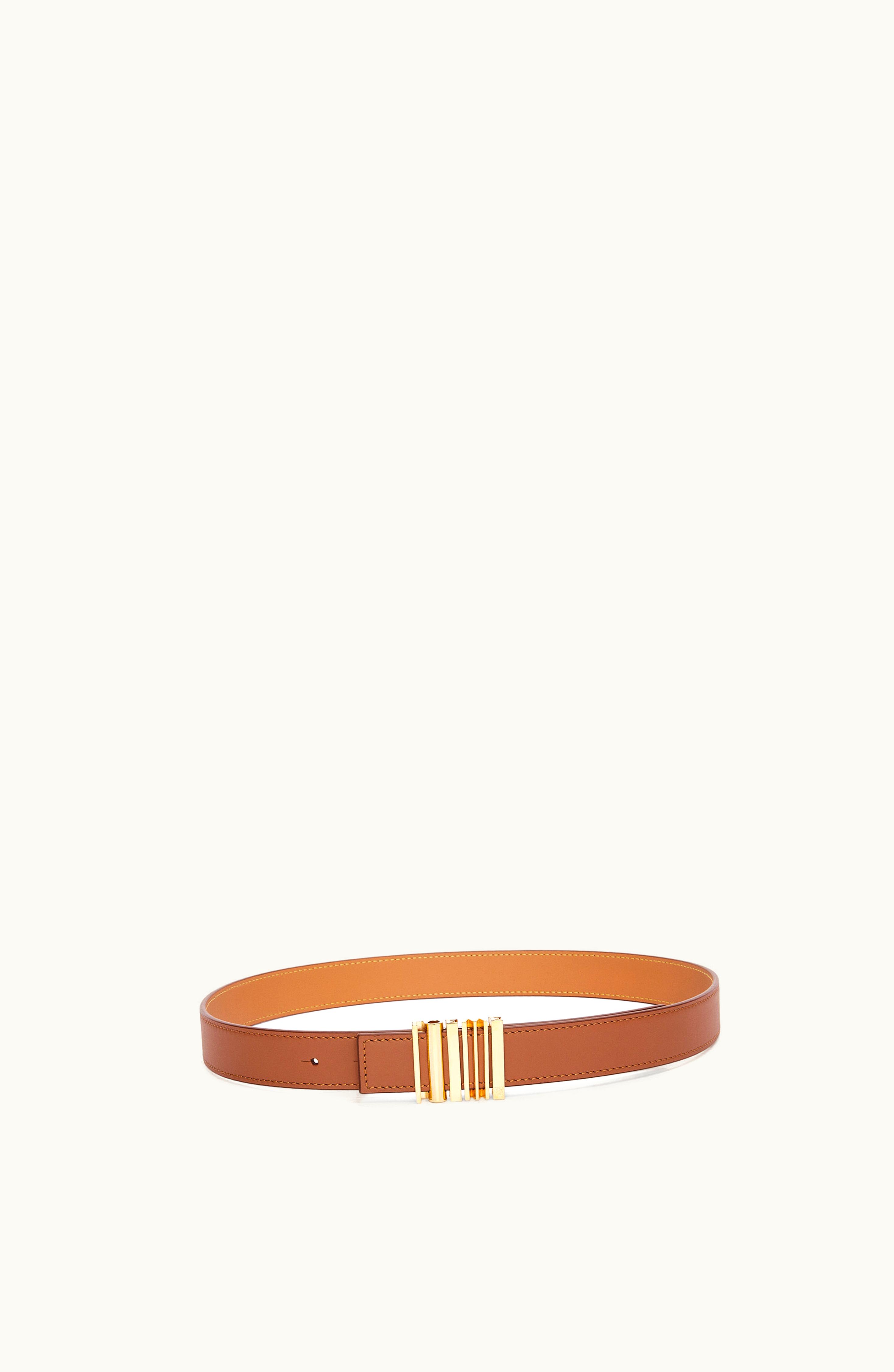 Loewe Loewe Logo Buckle Belt In Classic Calfskin Tan
