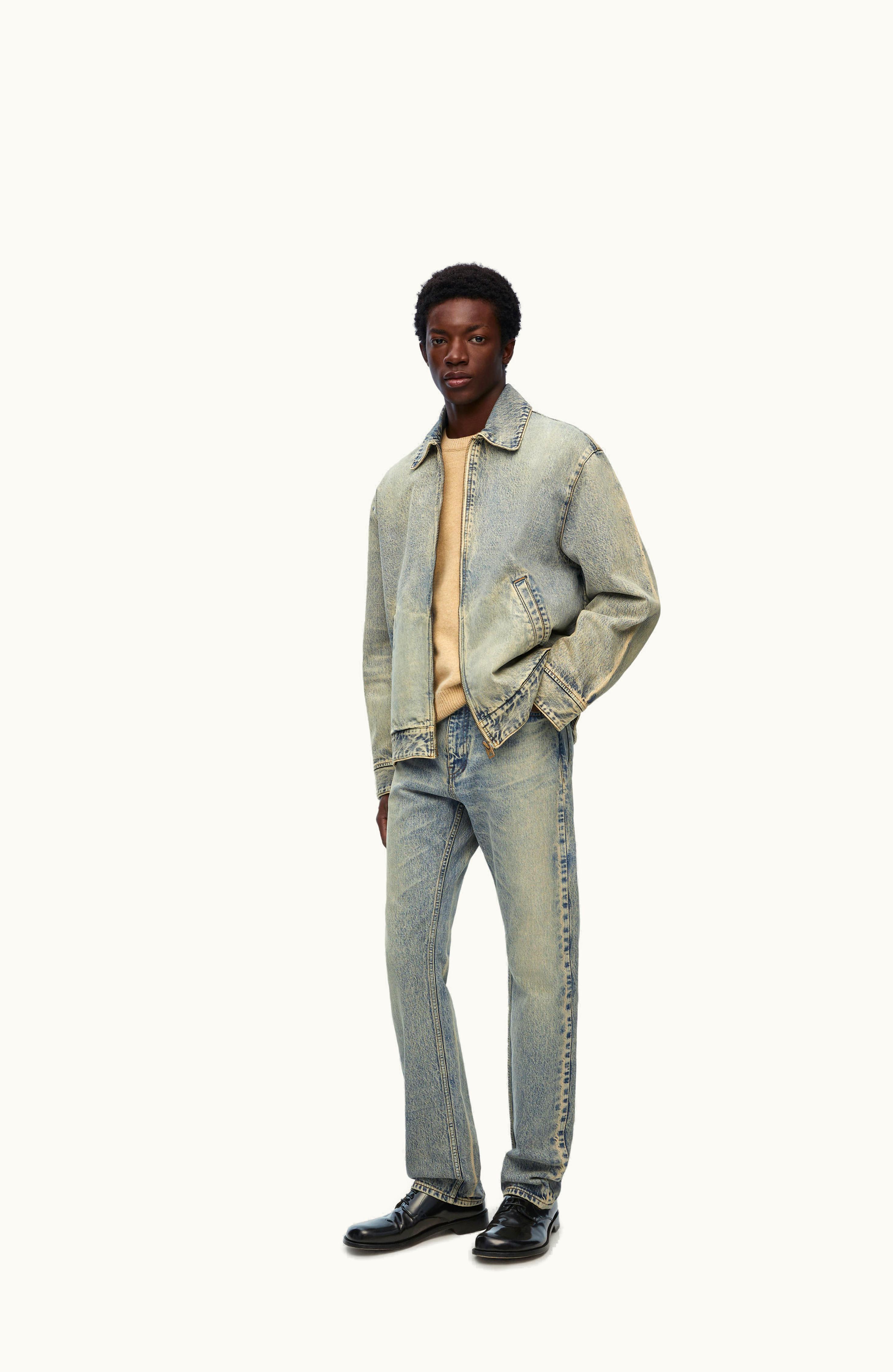 Loewe Loewe Straight Leg Jeans In Denim Tea Wash