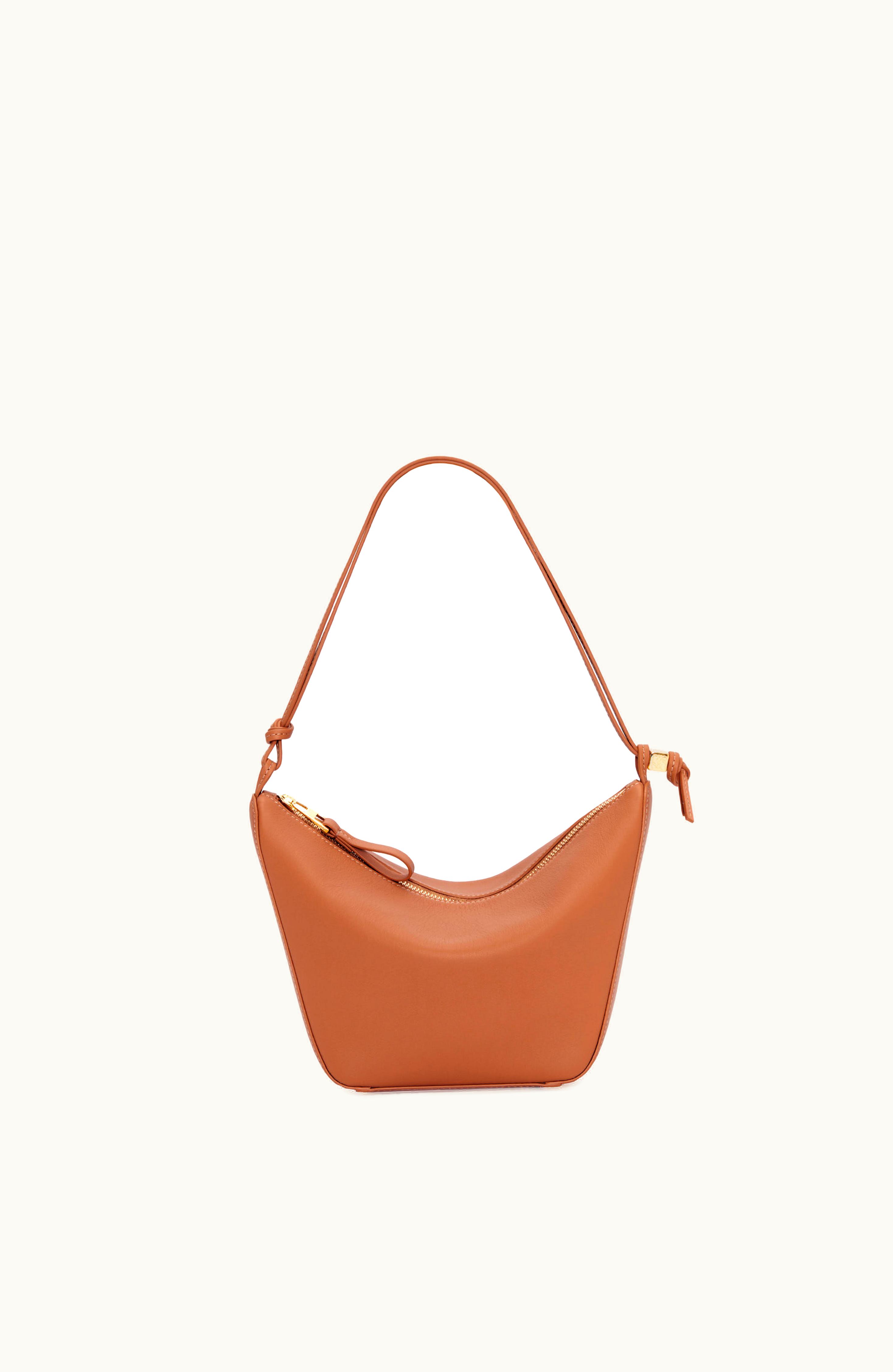 Loewe Loewe Mini Hammock Hobo Bag In Classic Calfskin Tan
