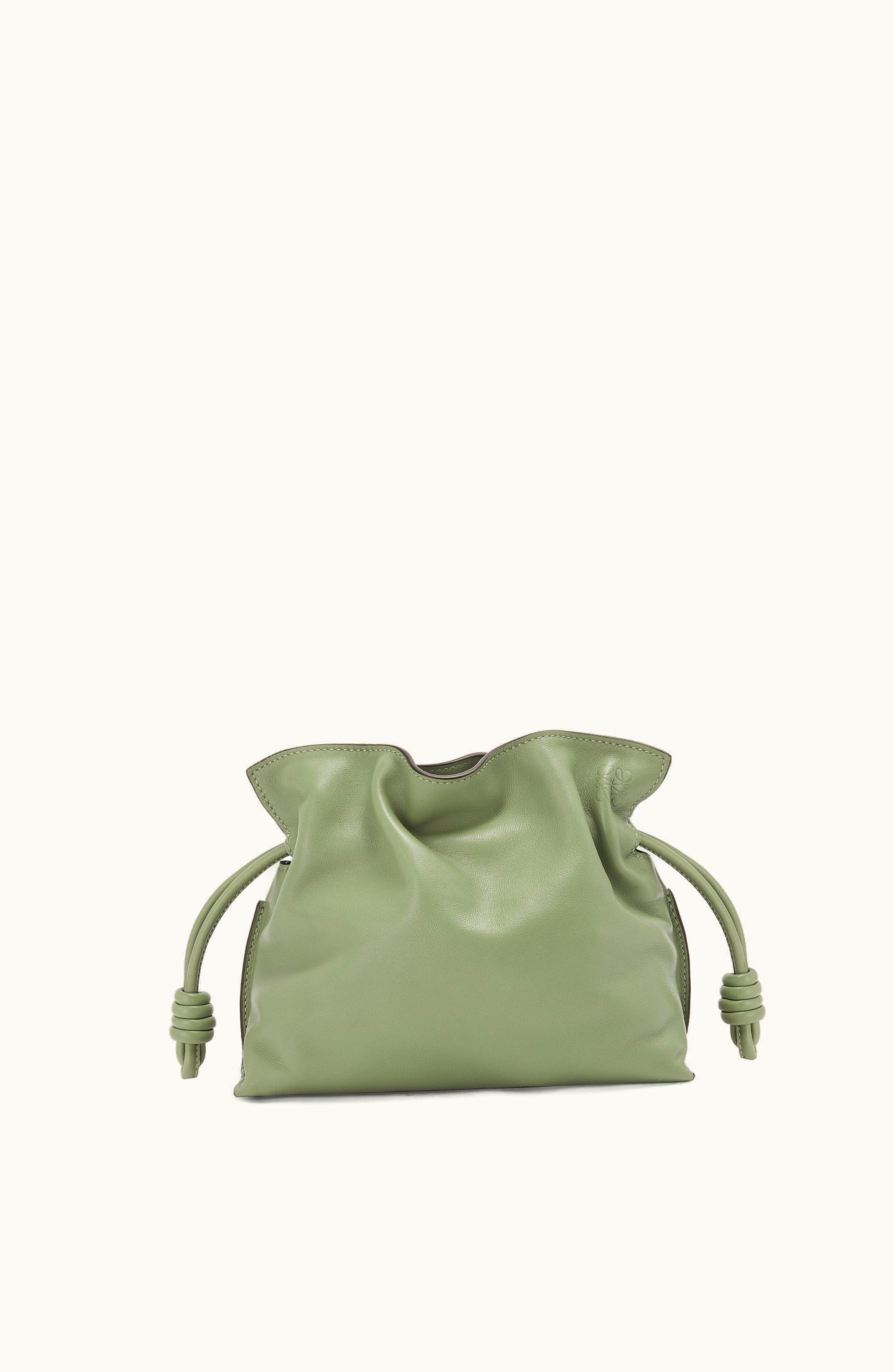 Loewe Loewe Mini Flamenco Clutch In Nappa Calfskin Rosemary