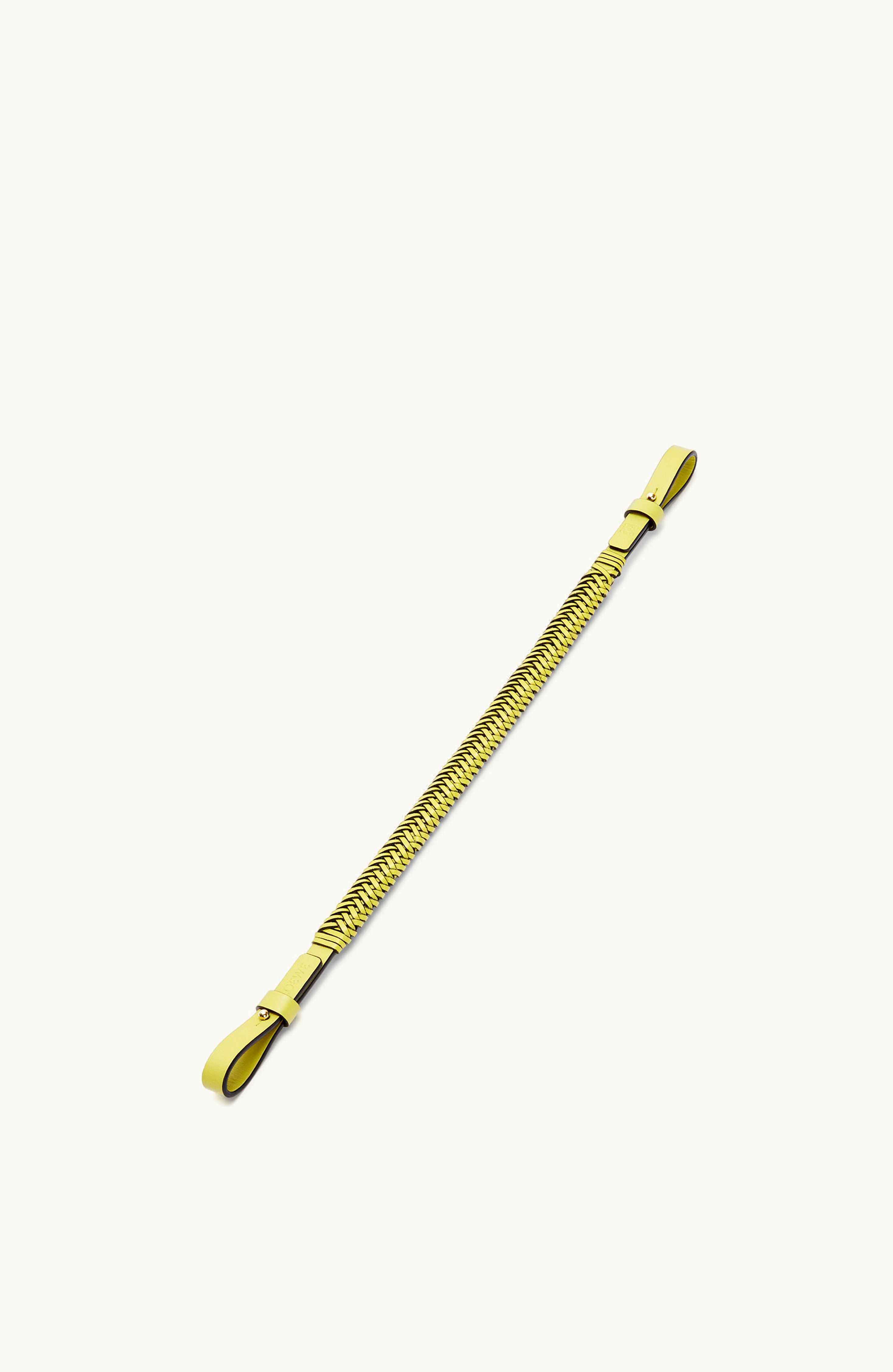 Loewe Loewe Arrow Short Strap In Calfskin Lime Yellow