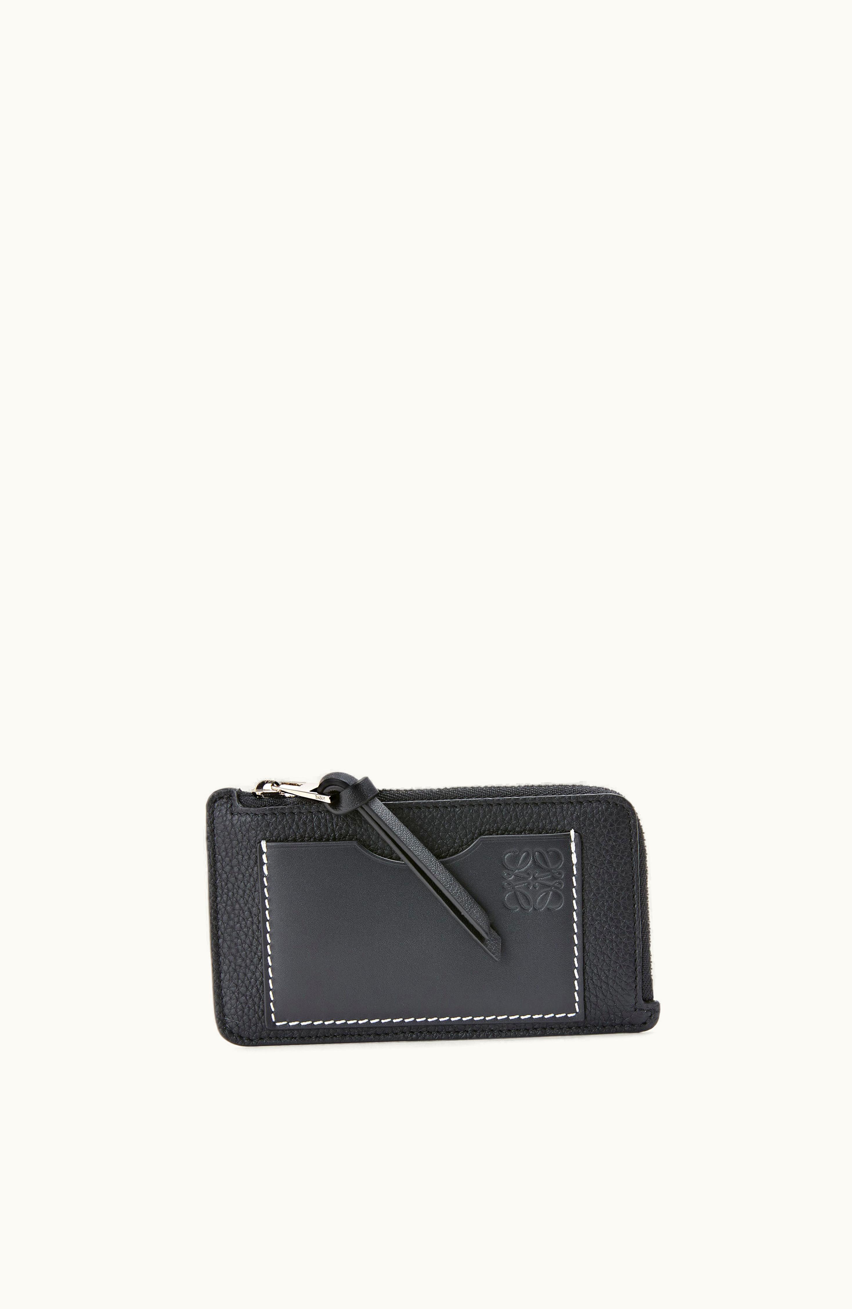 Loewe Loewe Coin Cardholder In Soft Grained Calfskin Black