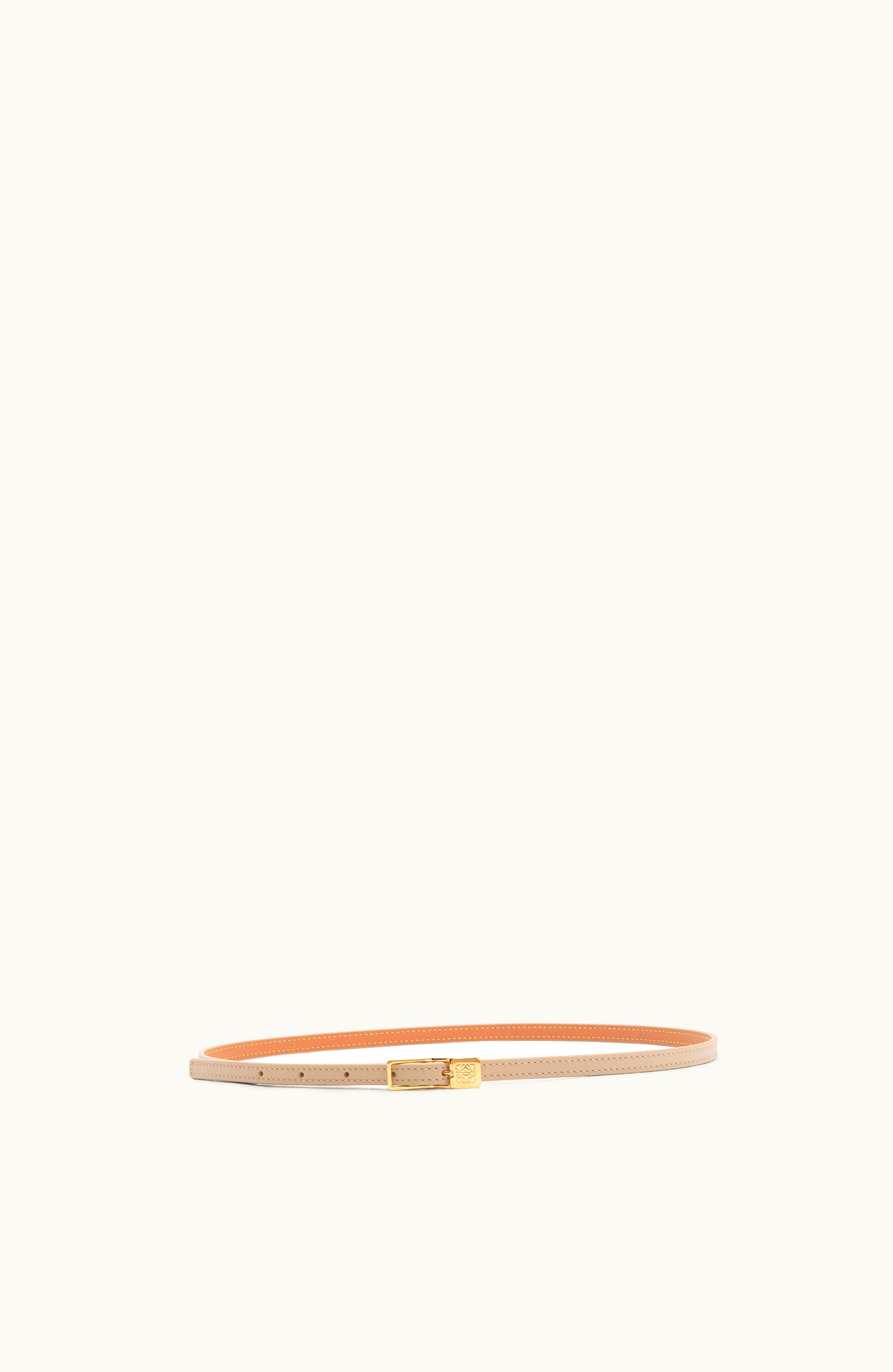 Loewe Loewe Anagram Padlock Belt In Smooth Calfskin Beige