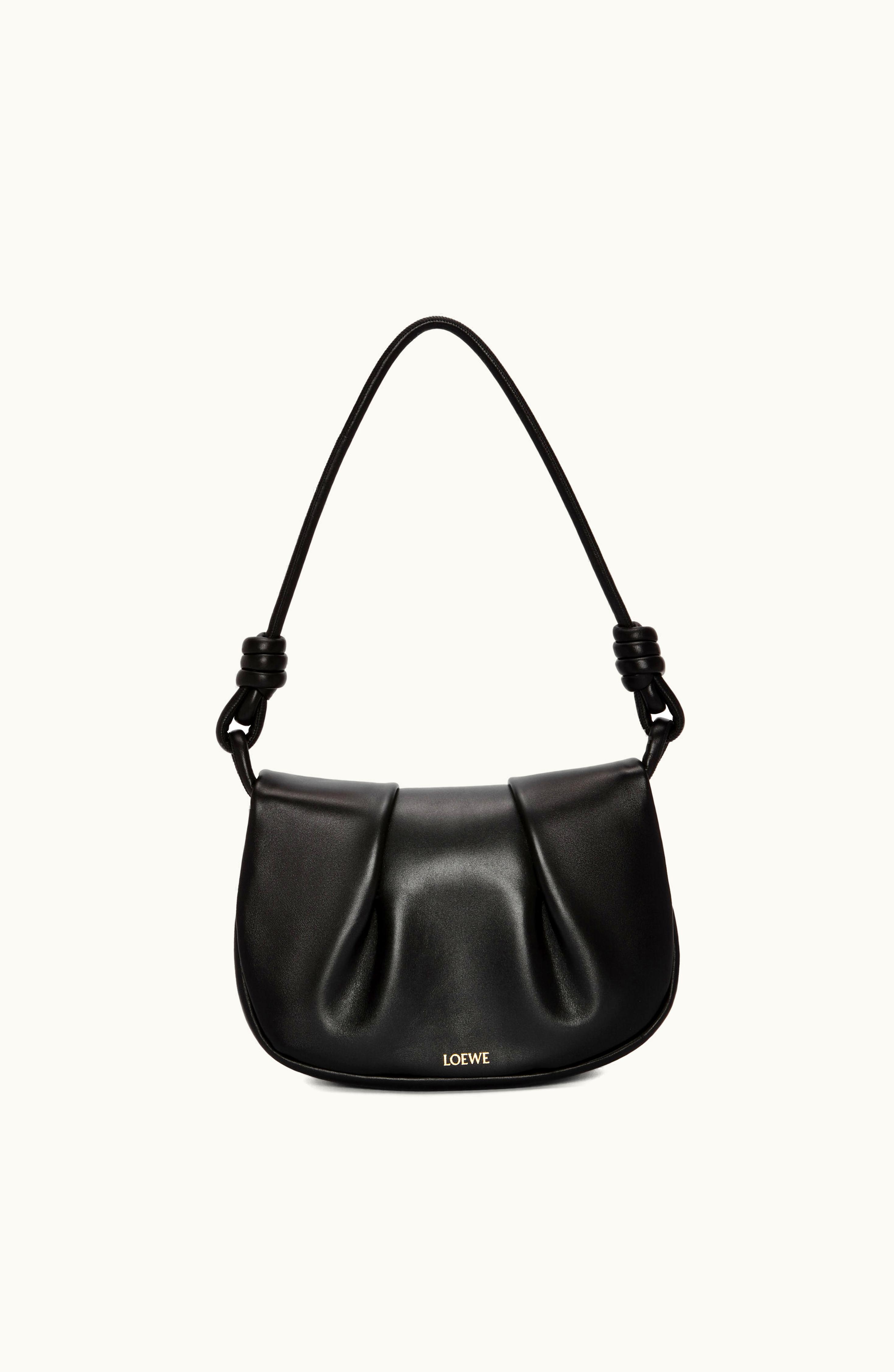 Loewe Loewe Paseo Satchel In Shiny Nappa Calfskin Black