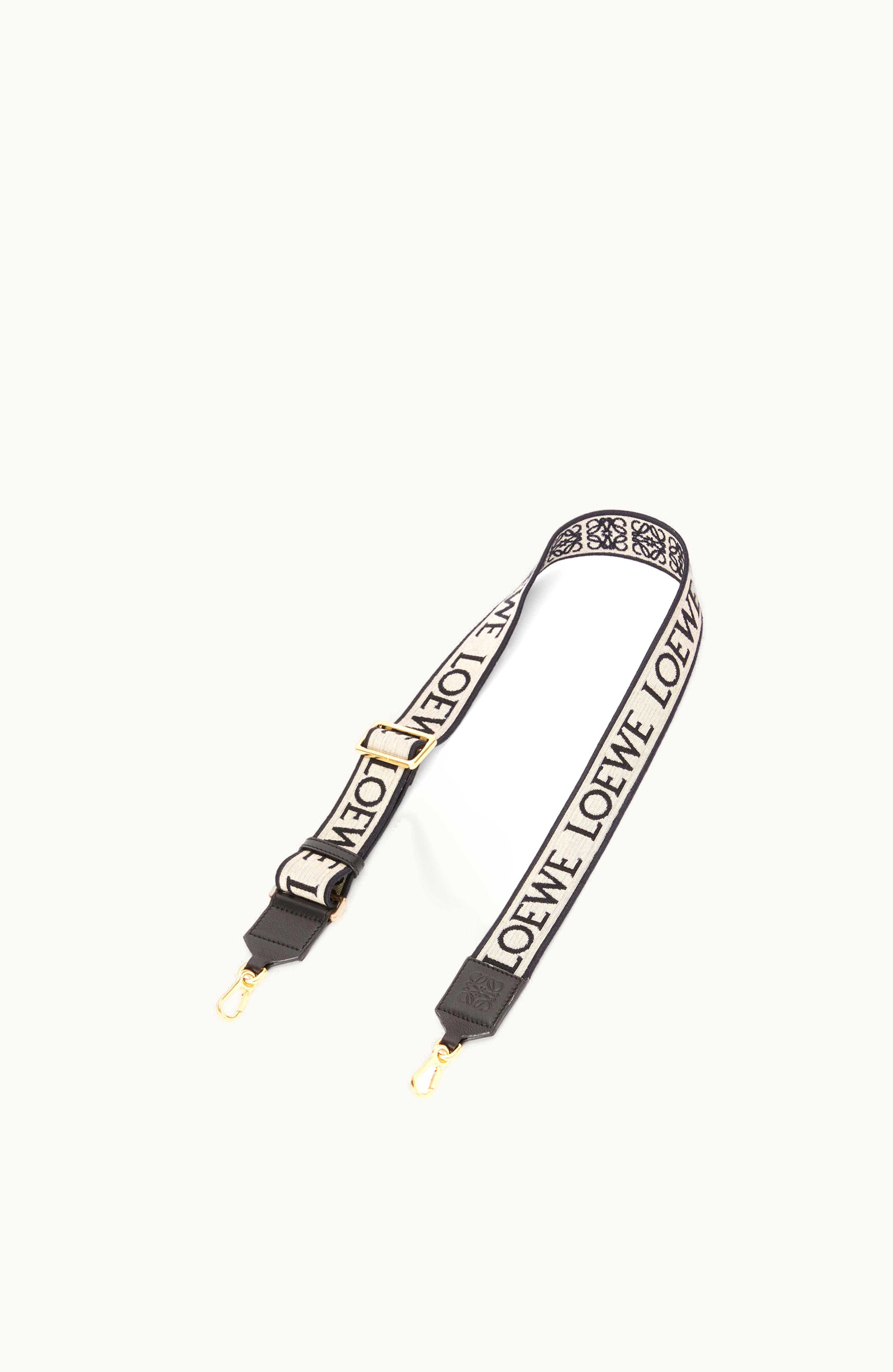 Loewe Loewe Anagram Strap In Jacquard And Calfskin Navy / Black