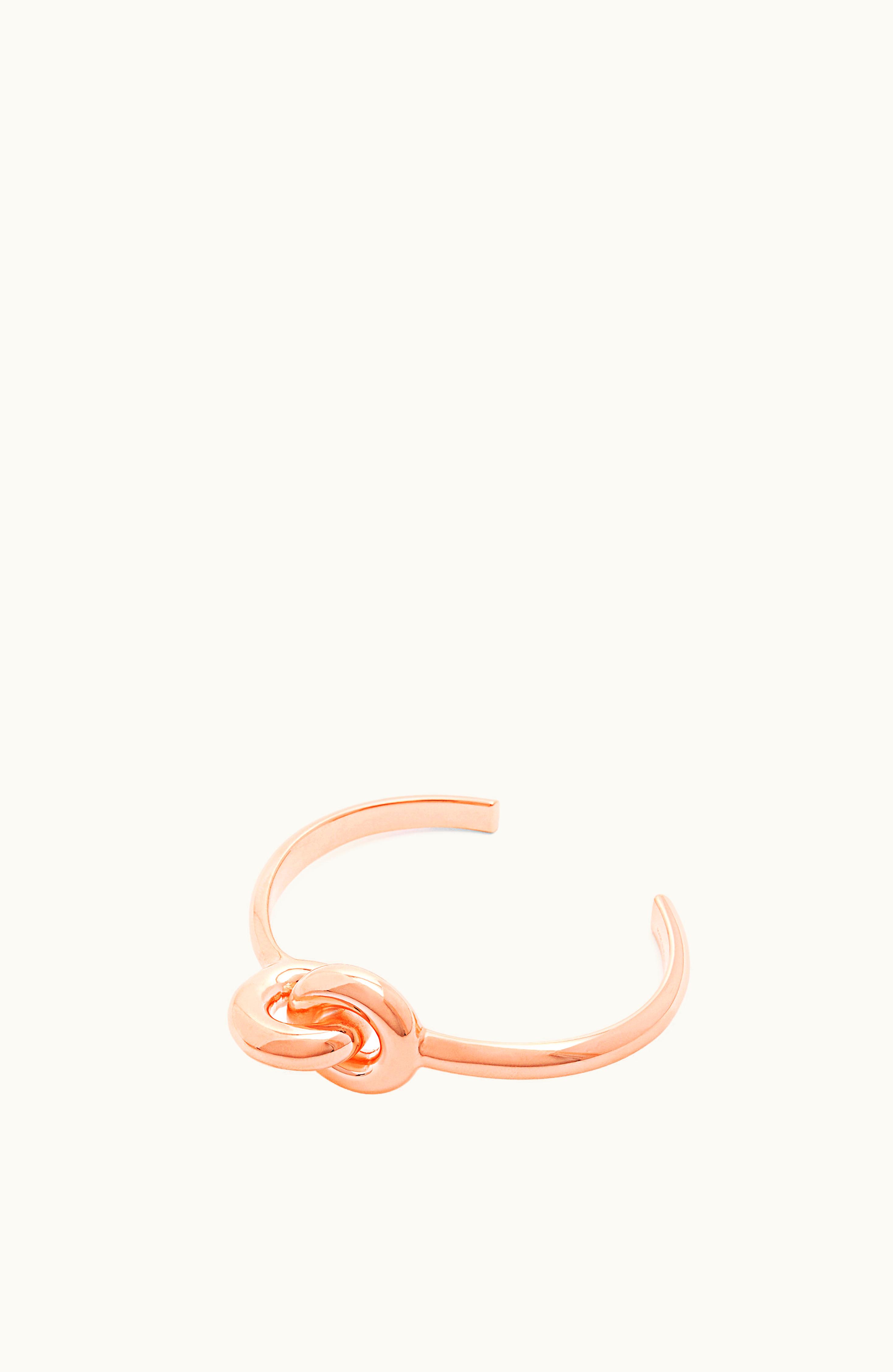 Loewe Loewe Donut Link Cuff In Sterling Silver Rose Gold