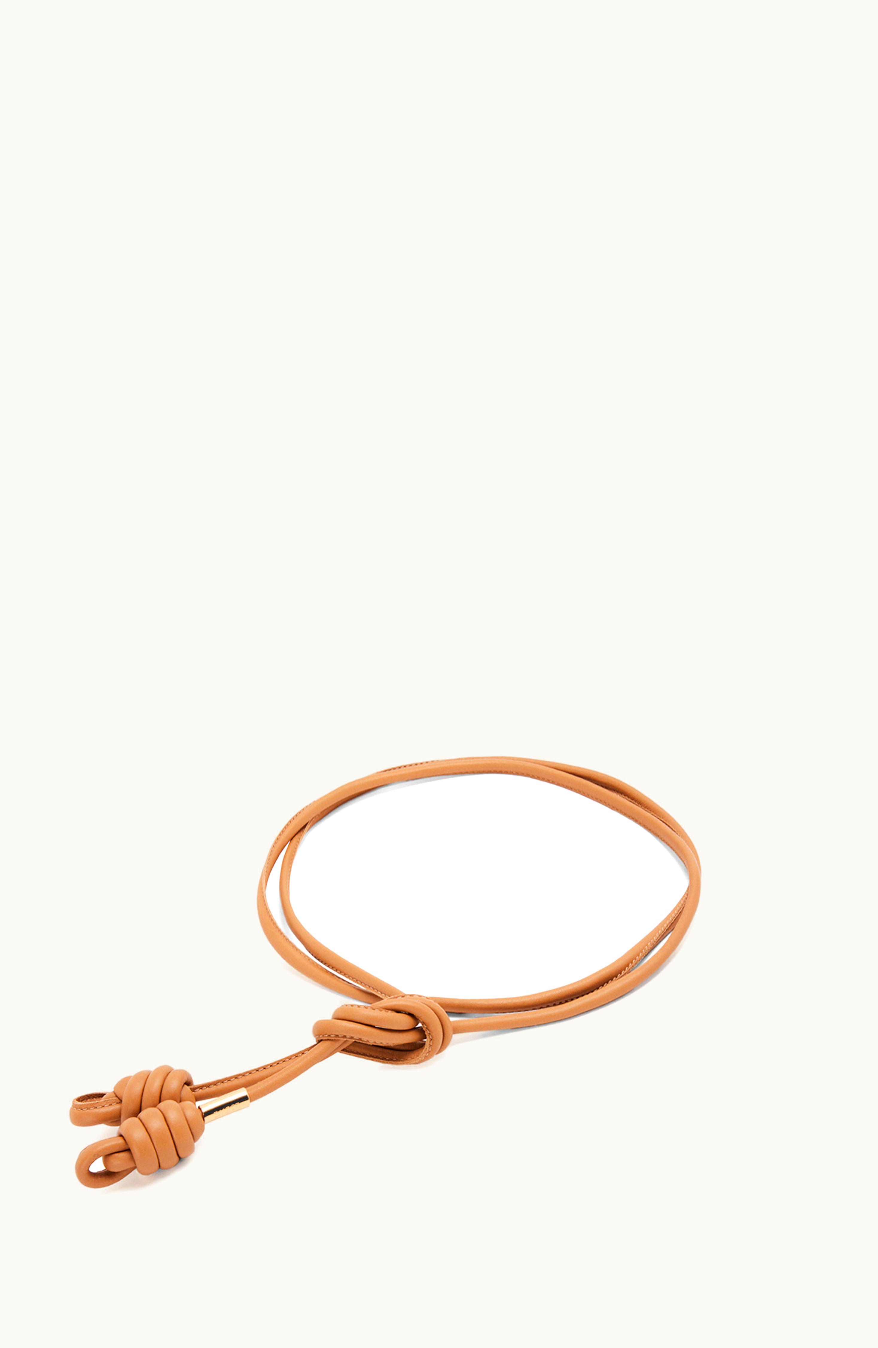 Loewe Loewe Flamenco Knot Belt In Classic Calfskin Warm Desert