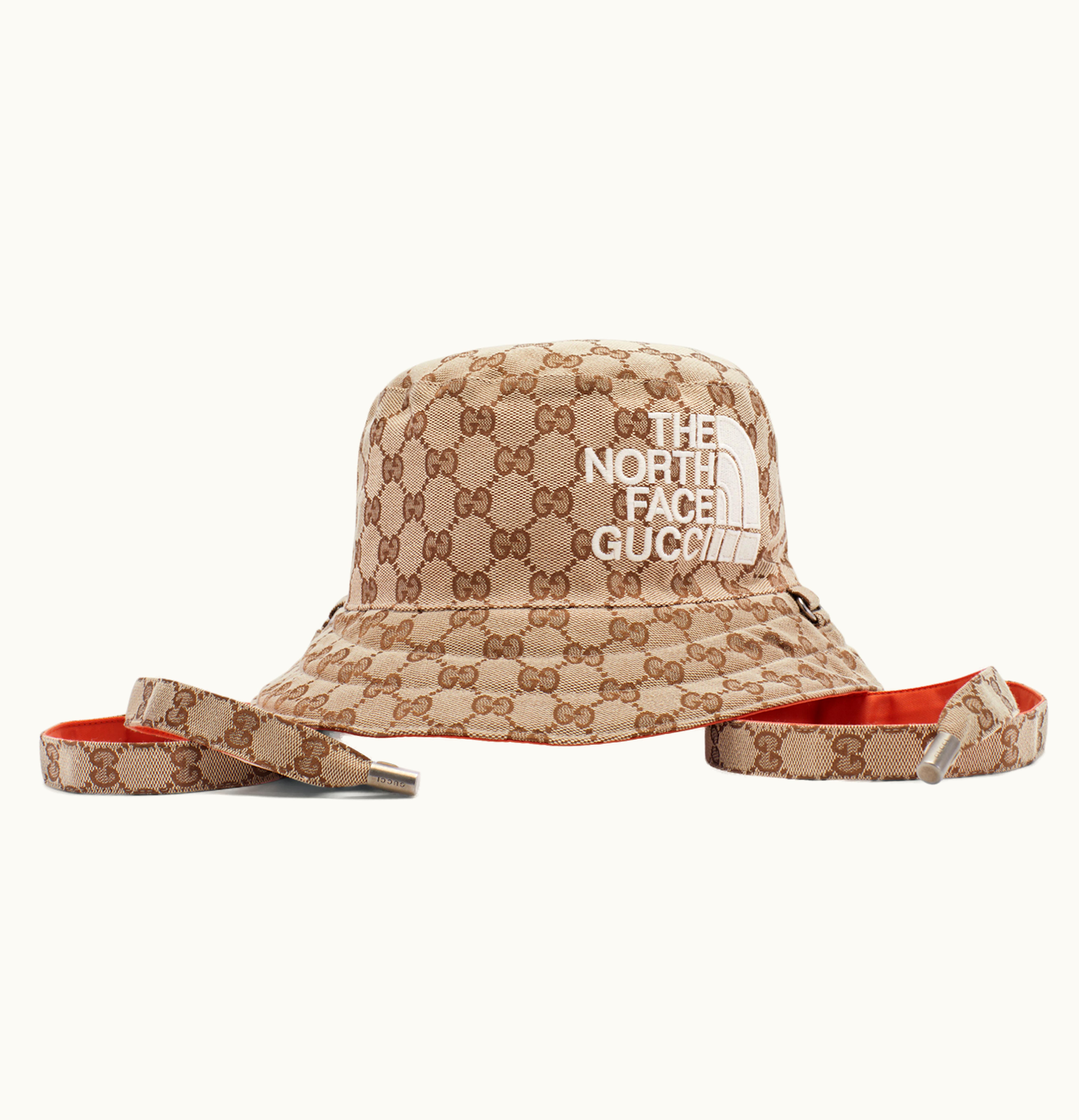 Gucci Gucci x The North Face GG Canvas Bucket Hat Beige Ebony