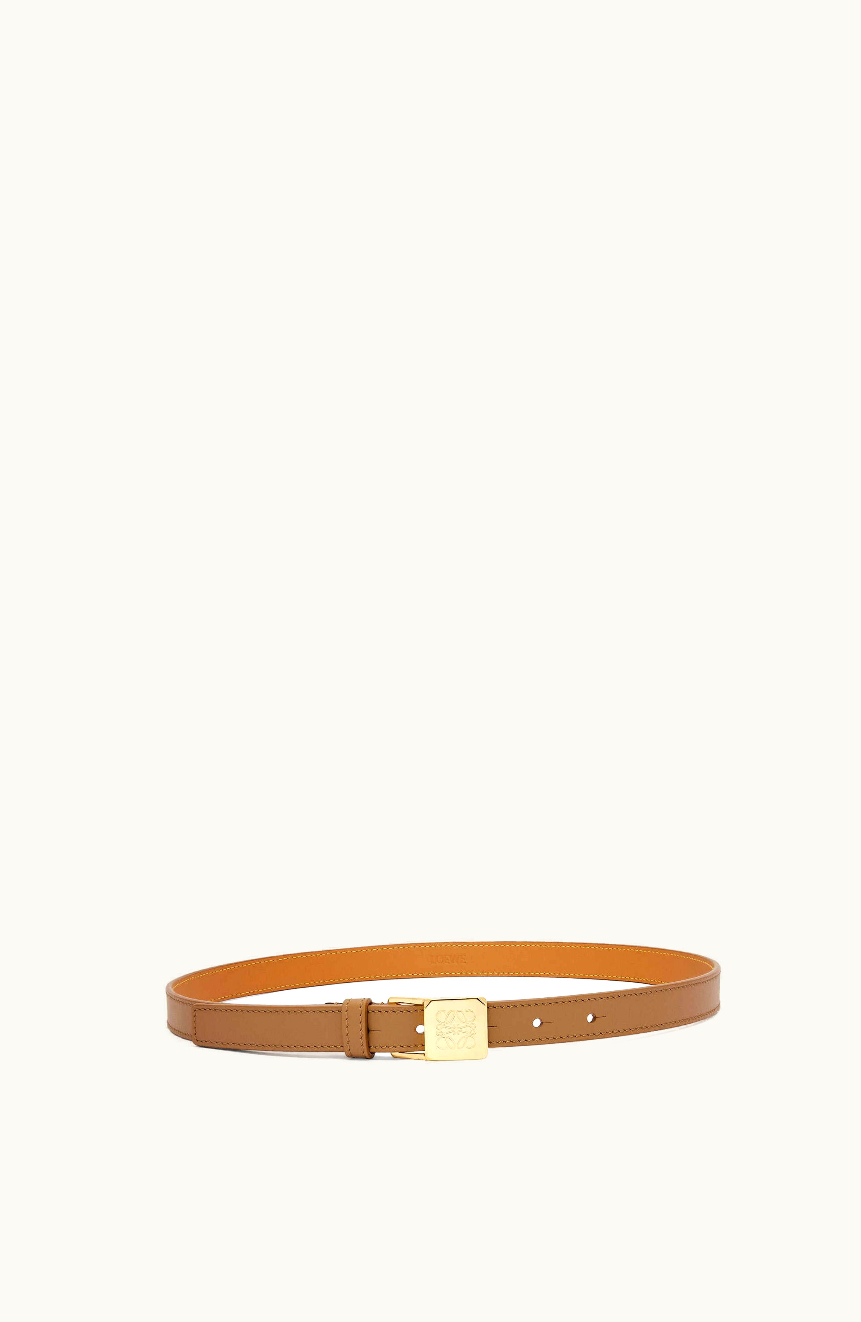 Loewe Loewe Anagram Padlock Belt In Smooth Calfskin Oak