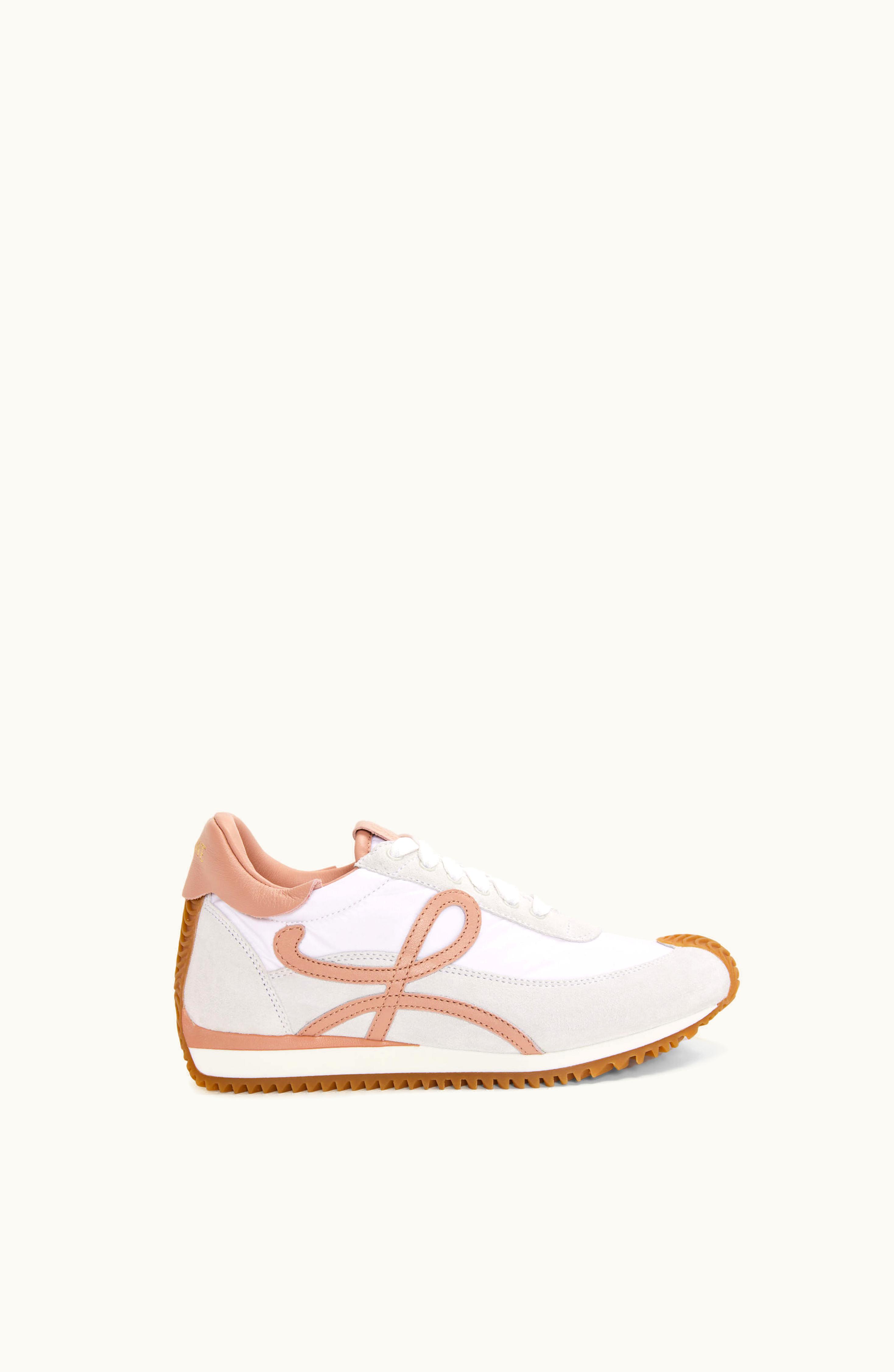 Loewe Loewe Flow Runner In Nylon And Suede White / Powder