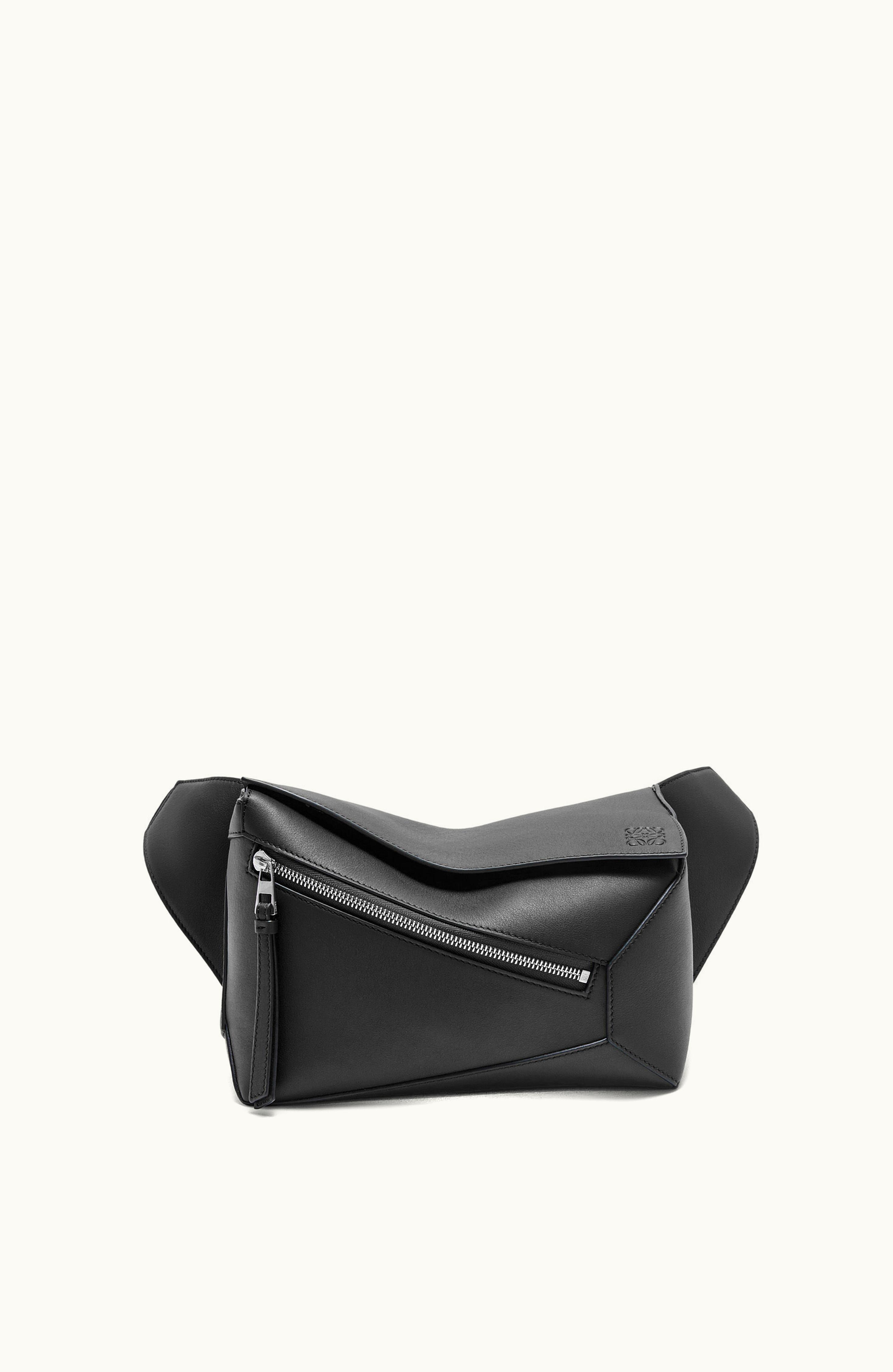 Loewe Loewe Small Puzzle Bumbag In Classic Calfskin Black