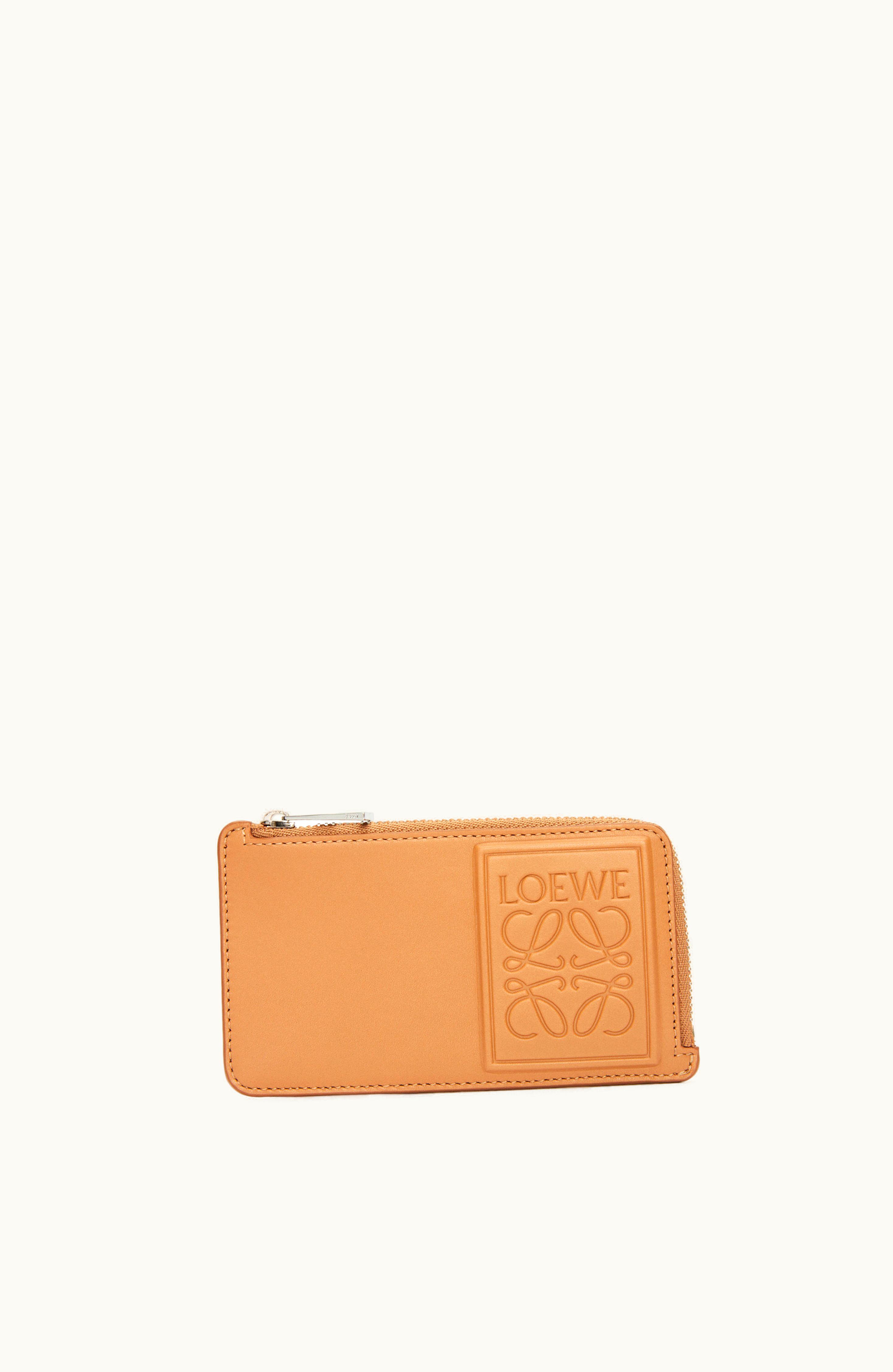 Loewe Loewe Coin Cardholder In Satin Calfskin Warm Desert