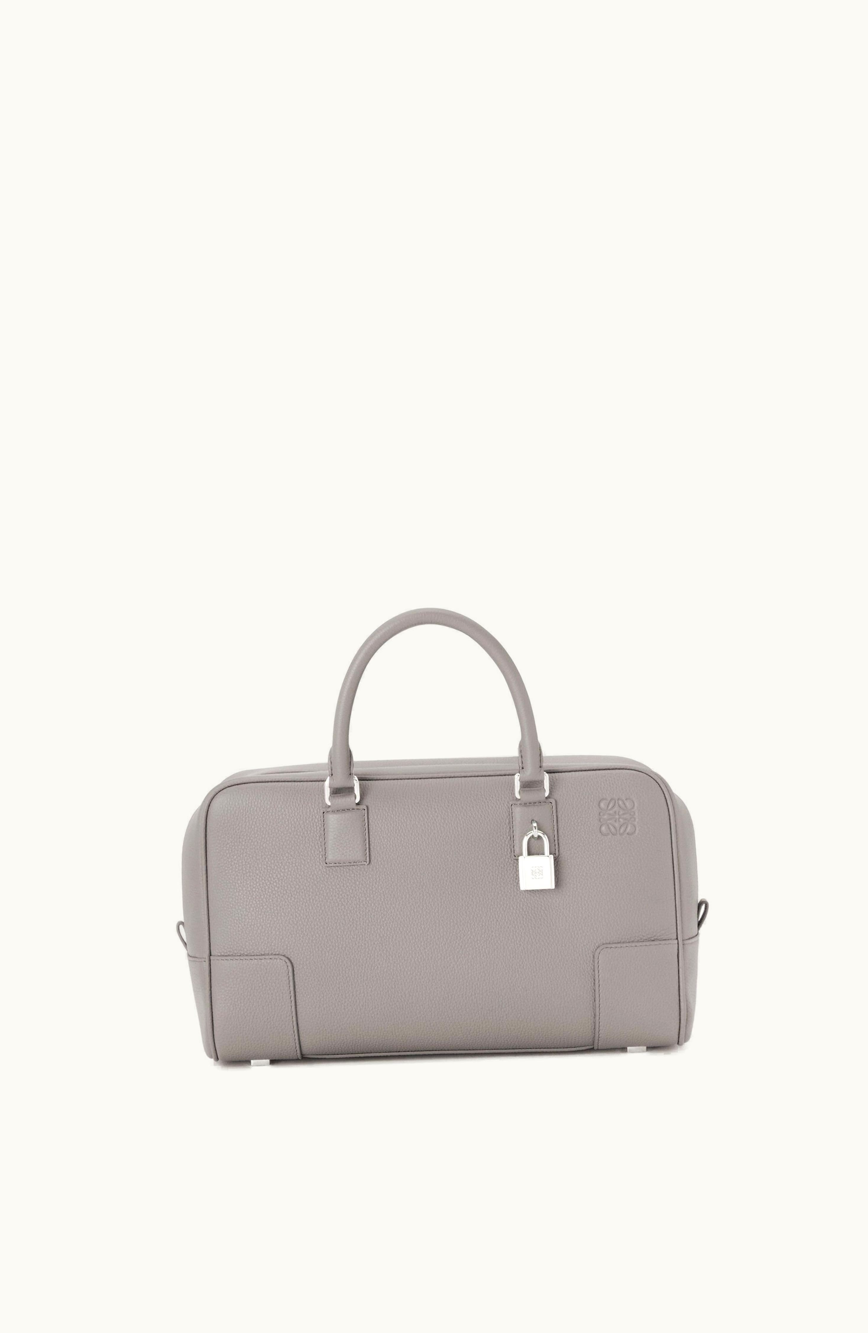 Loewe Loewe Amazona 28 Bag In Soft Grained Calfskin Pearl Grey