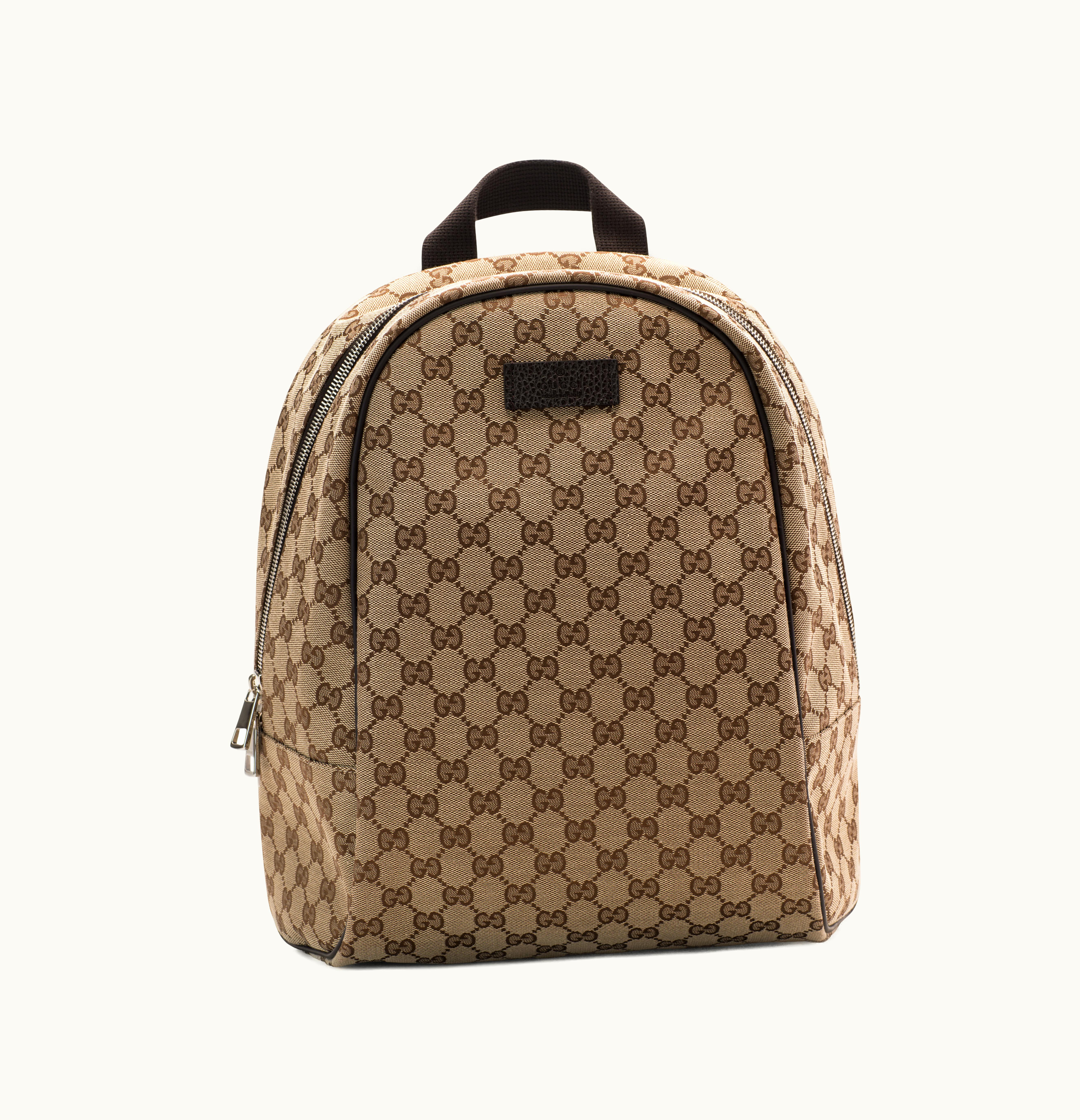 Gucci Gucci Backpack Top Zip Monogram GG Canvas Beige
