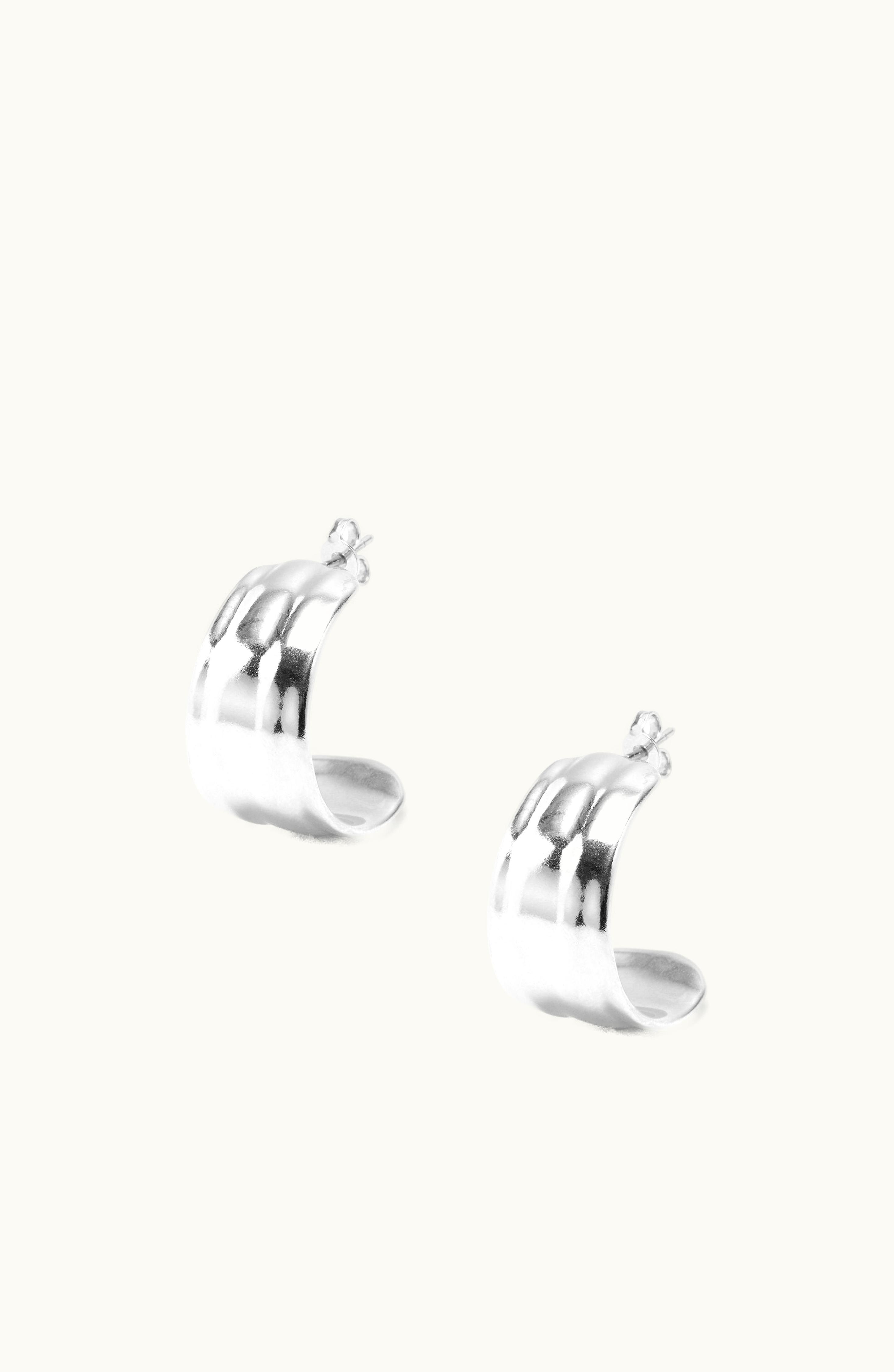 Loewe Loewe Nappa Knot Earrings In Sterling Silver Silver