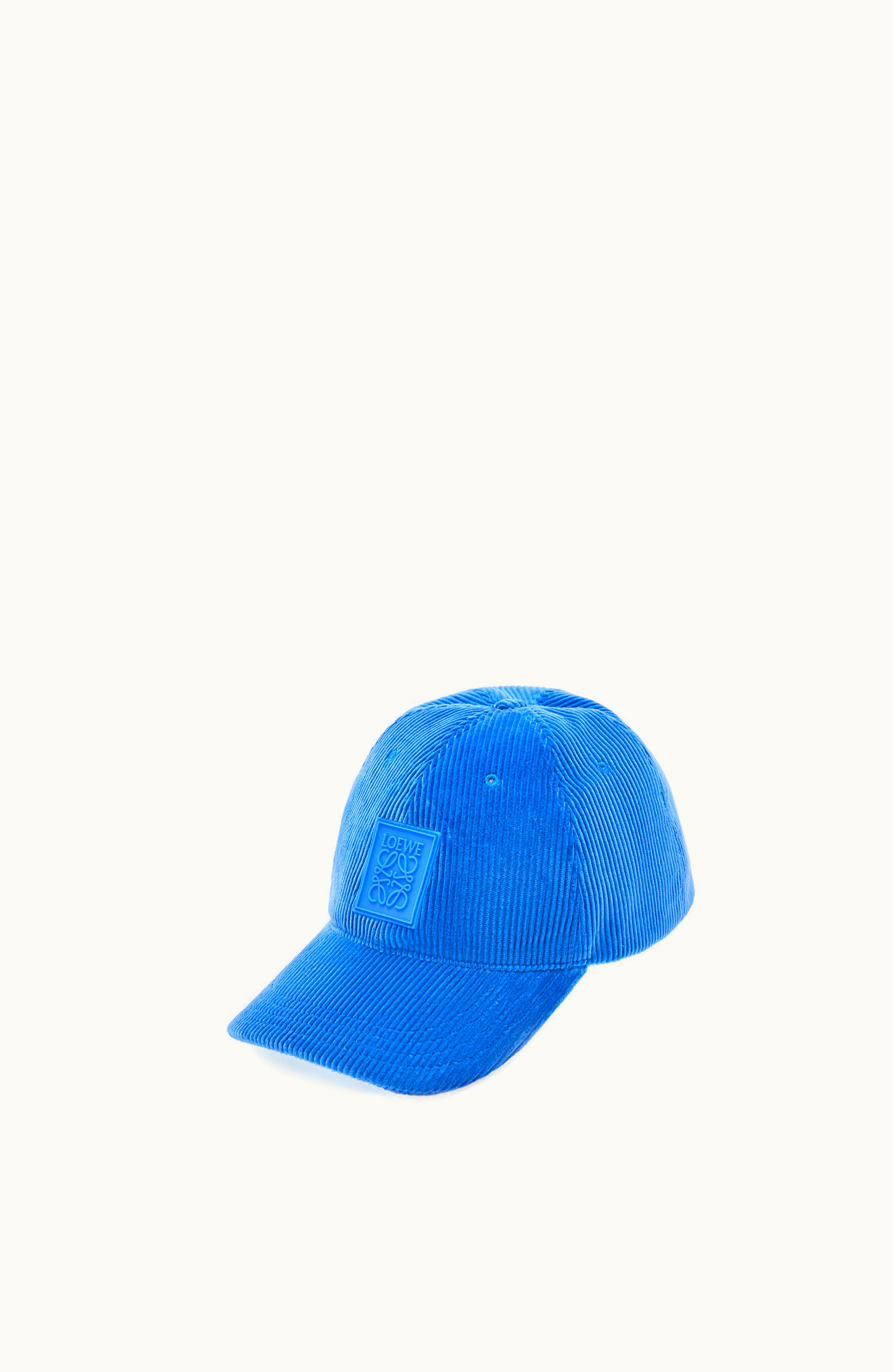 Loewe Loewe Patch Cap In Corduroy Seaside Blue