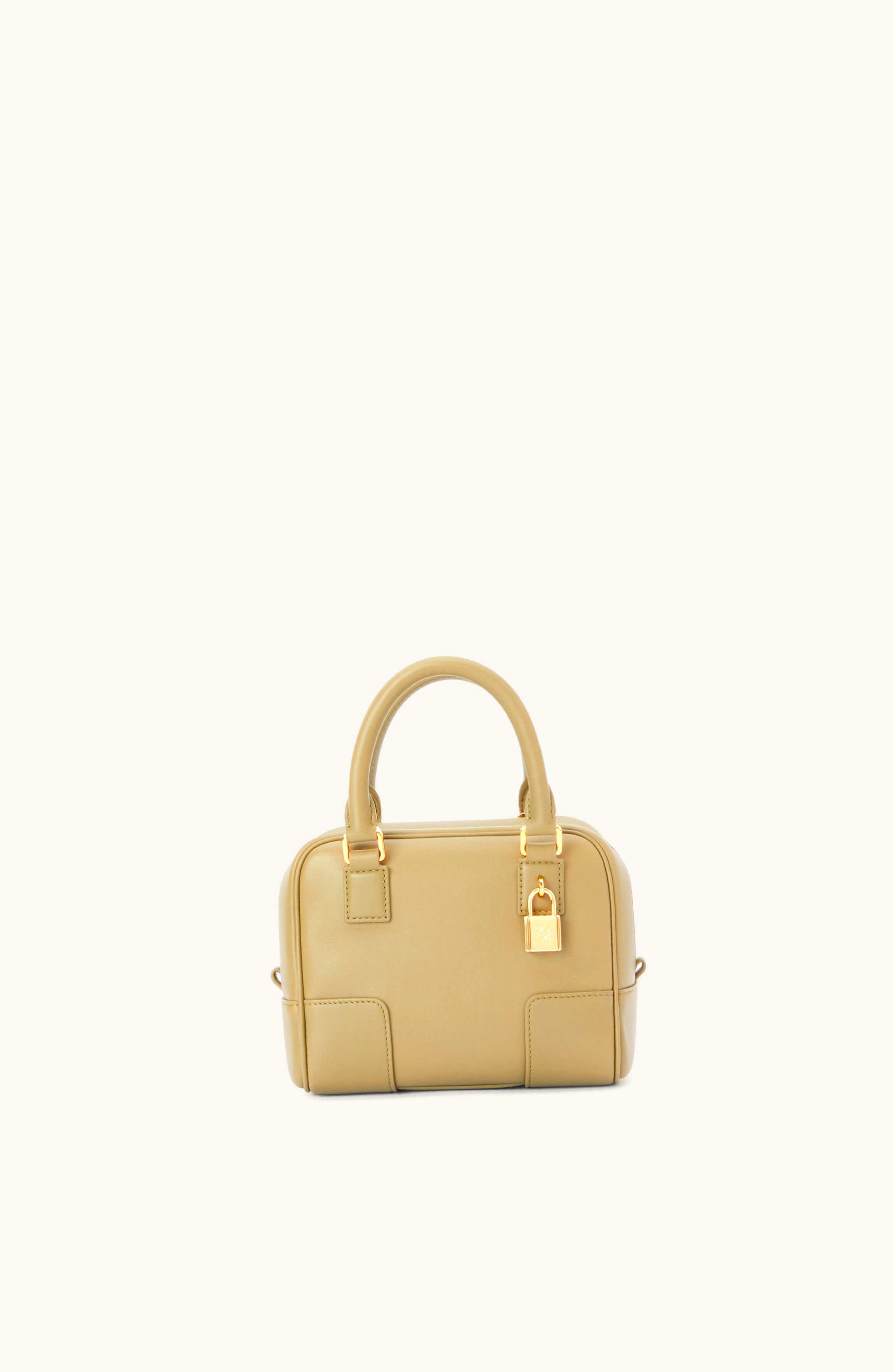 Loewe Loewe Amazona 16 Square Bag In Nappa Calfskin Clay Green