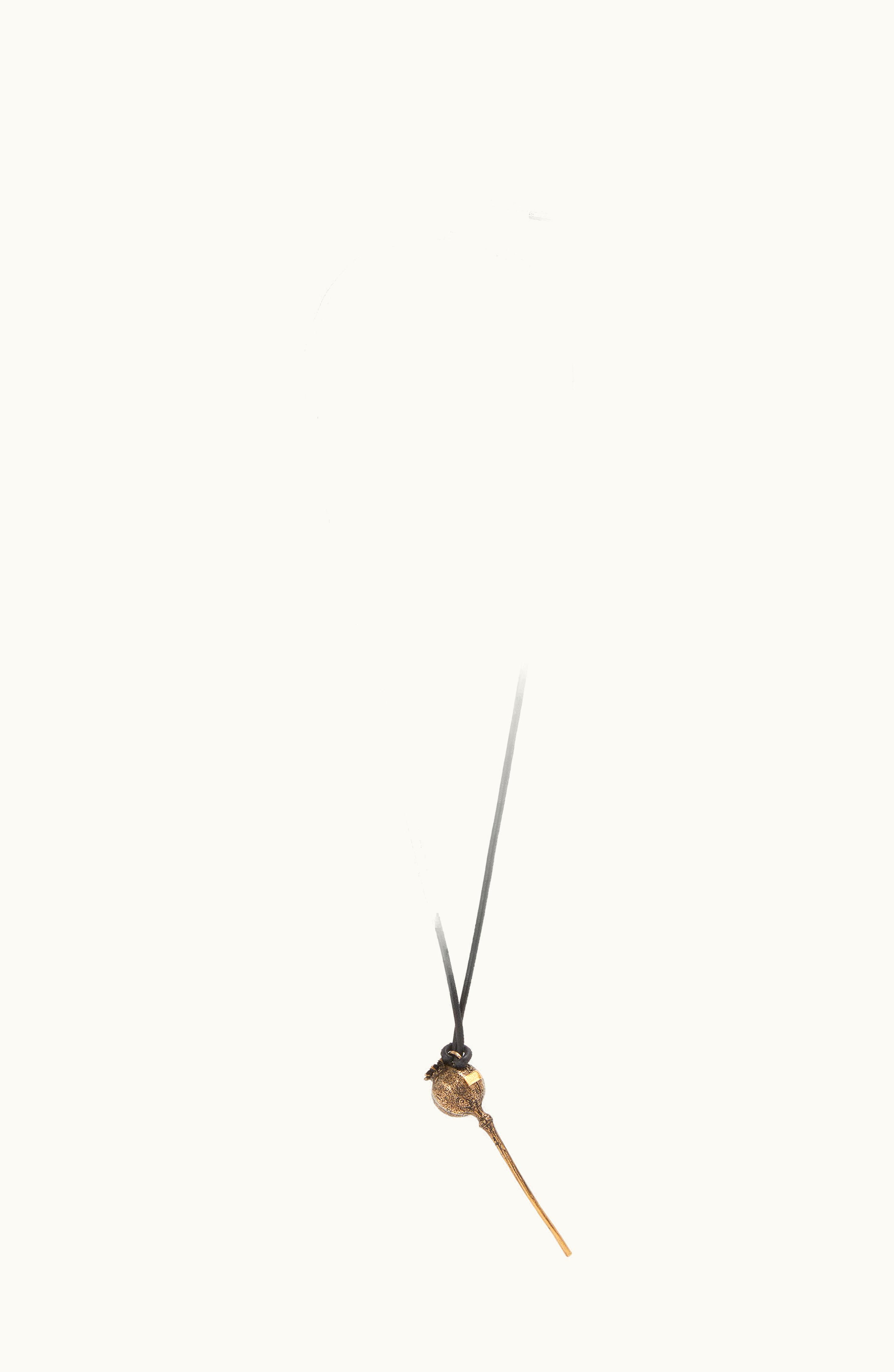 Loewe Loewe Poppy Seed Pendant In Brass And Enamel Bronze