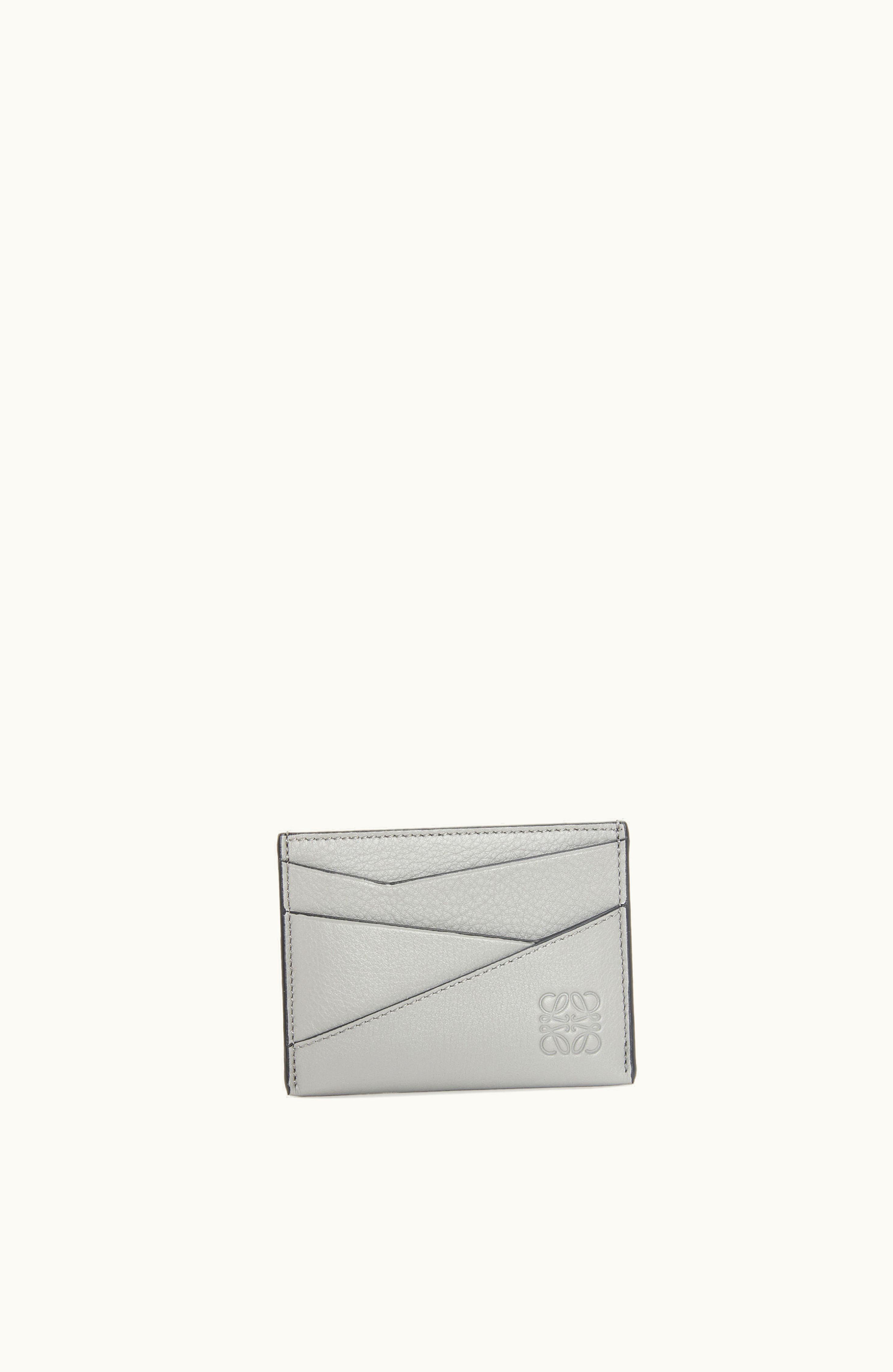 Loewe Loewe Puzzle Plain Cardholder In Classic Calfskin Asphalt Grey