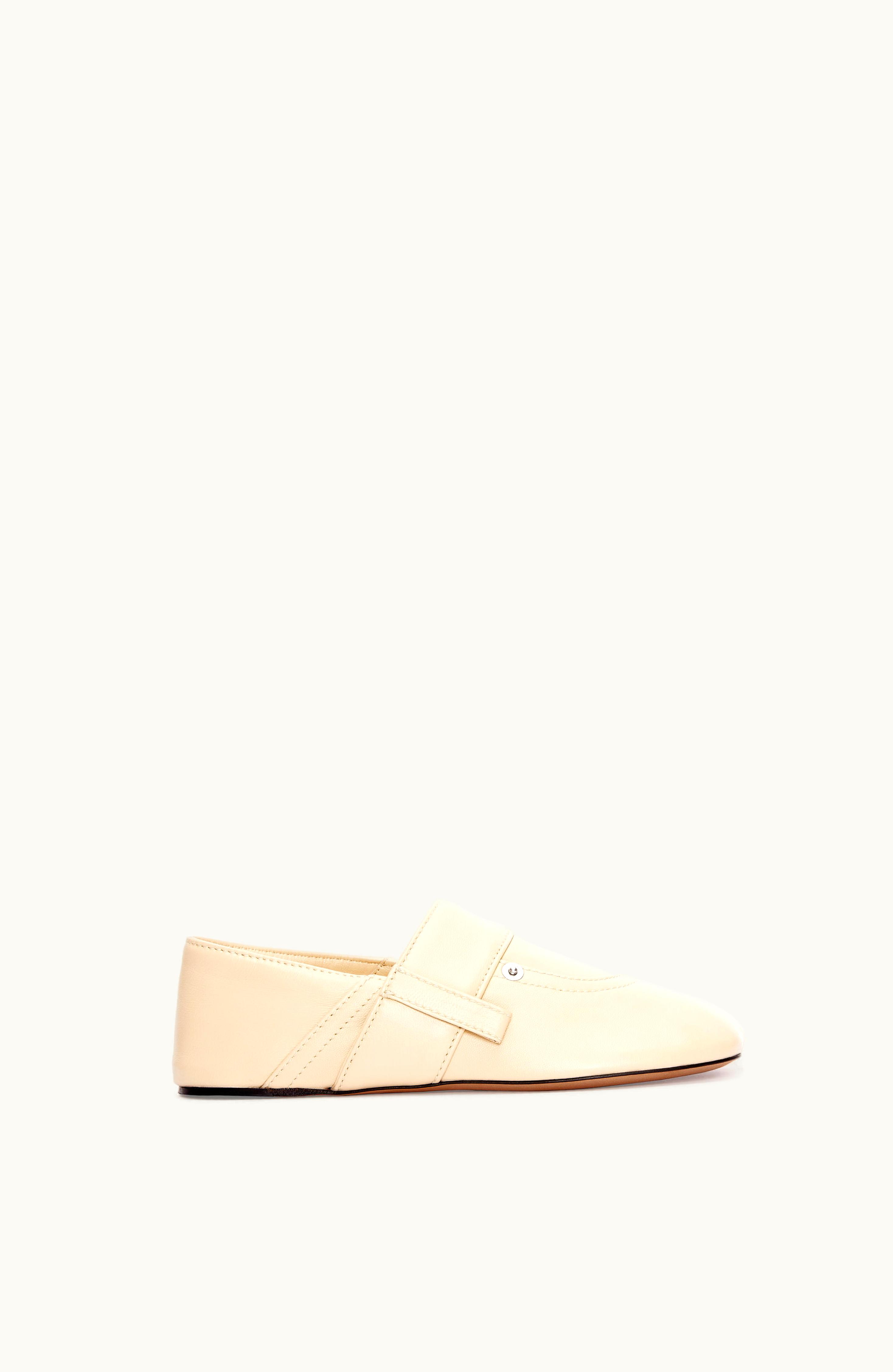 Loewe Loewe Toy Panta Slipper In Lambskin Oat Milk