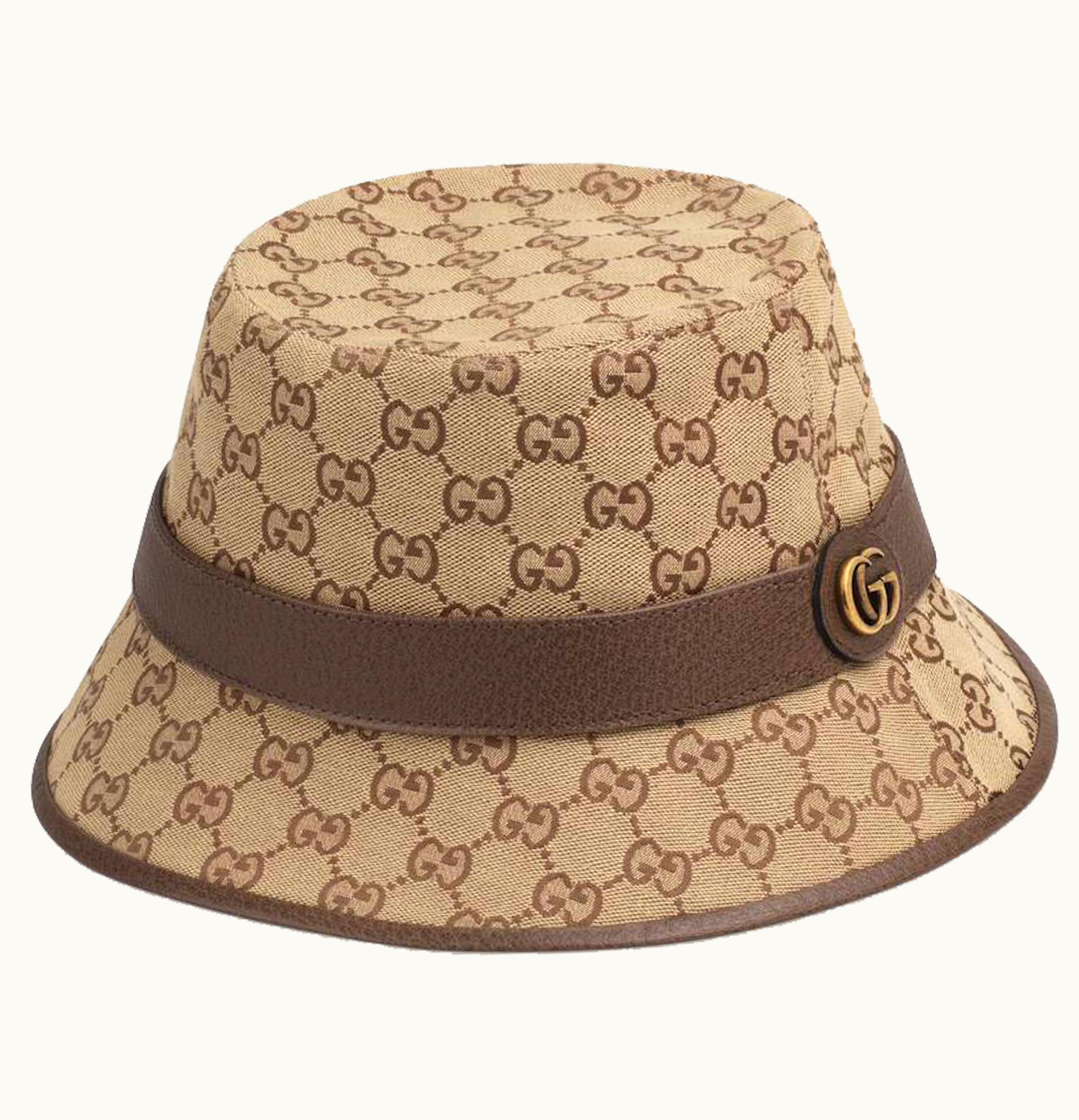 Gucci Gucci GG Canvas Fedora Beige Brown