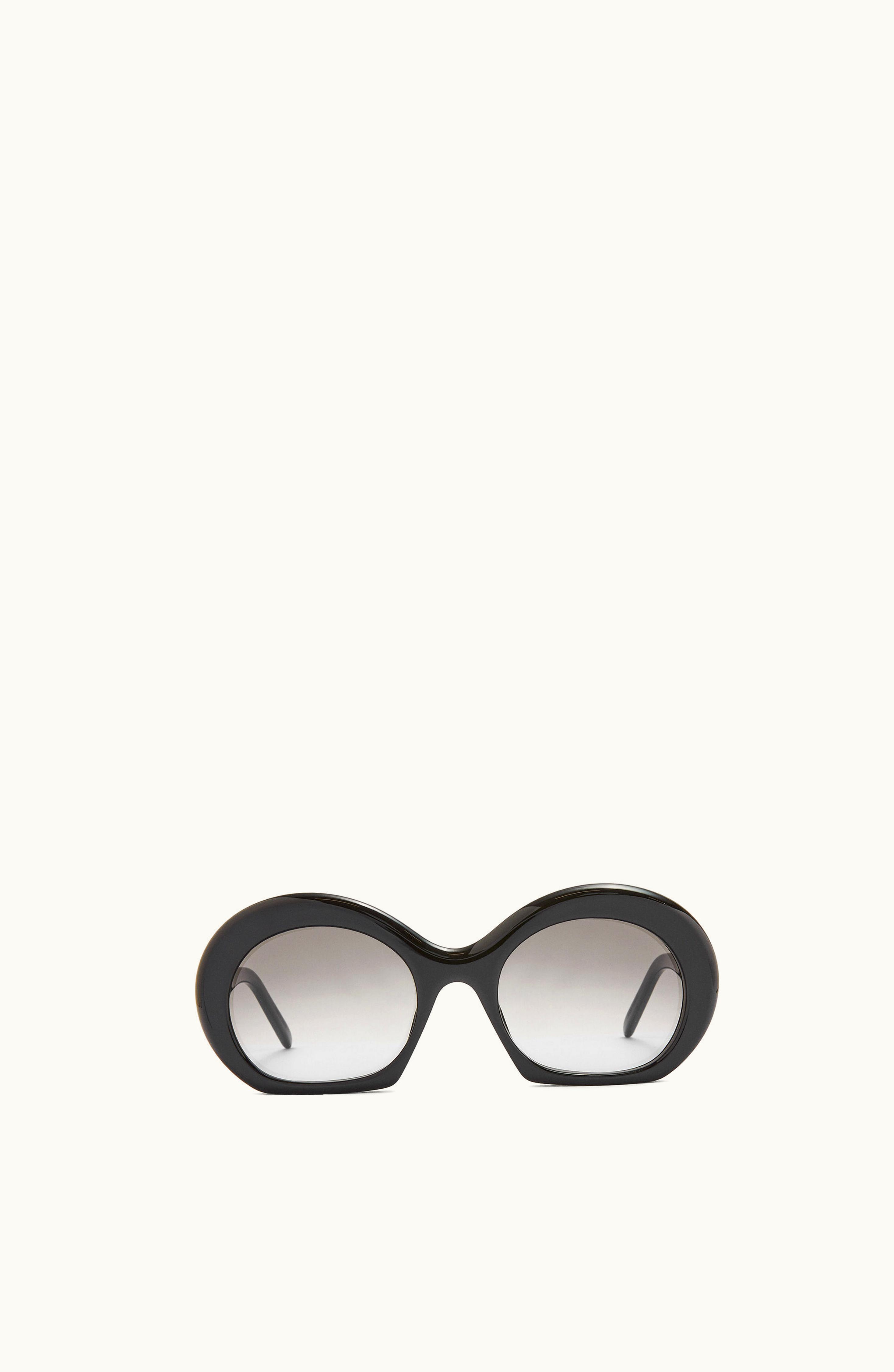 Loewe Loewe Half Moon Signature Sunglasses In Acetate Black