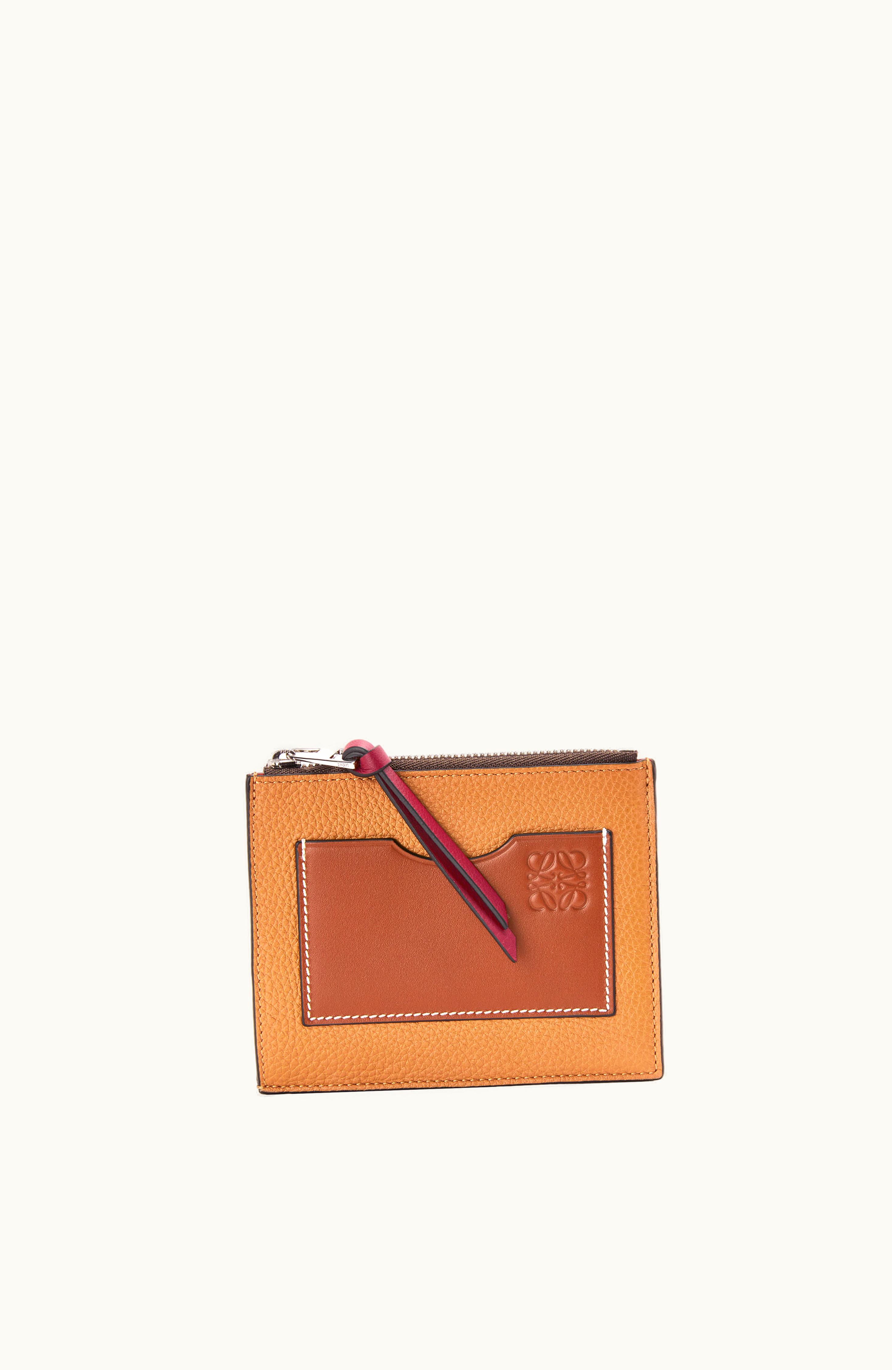 Loewe Loewe Large Coin Cardholder In Soft Grained Calfskin Light Caramel / Pecan