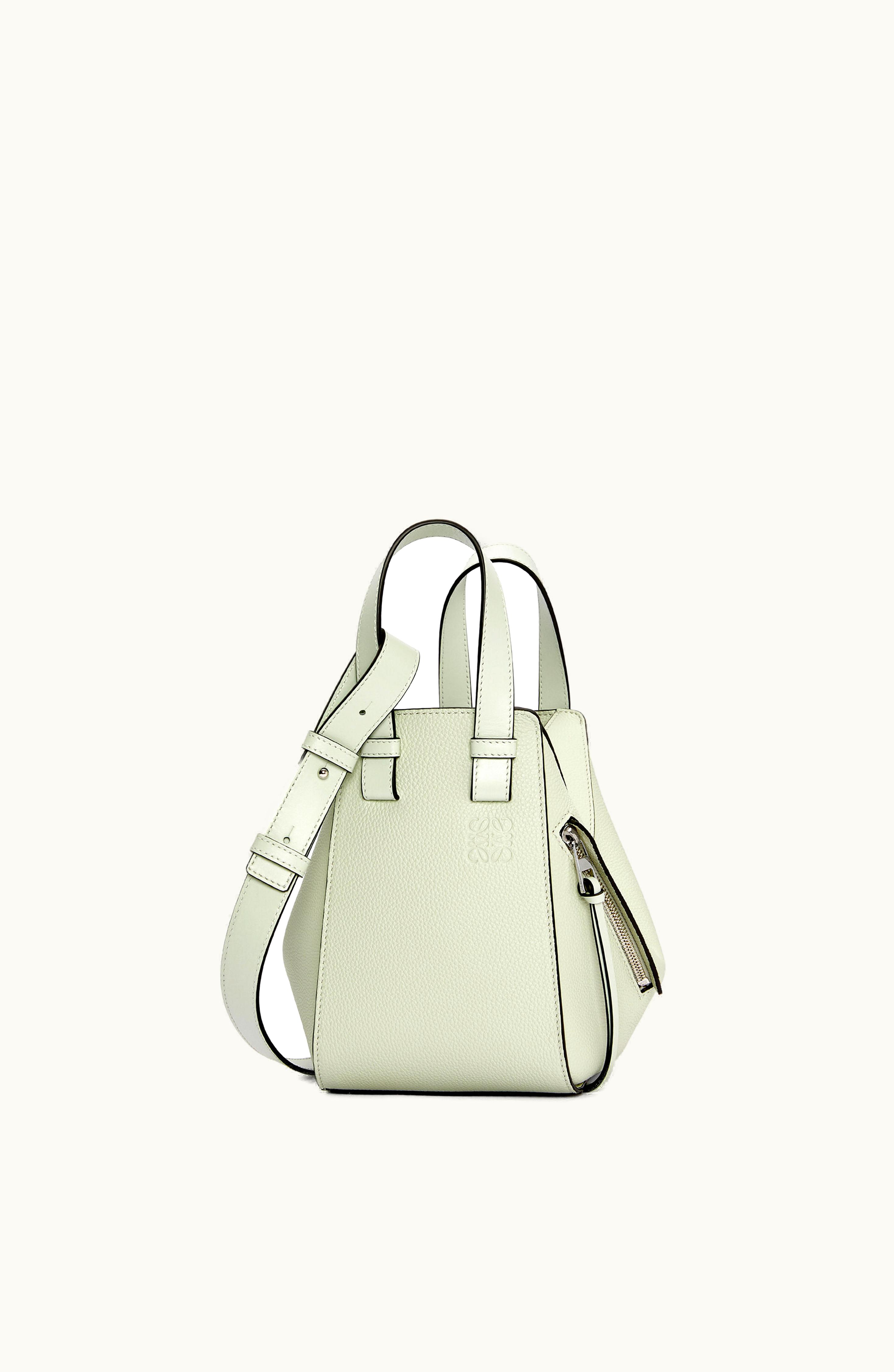Loewe Loewe Compact Hammock Bag In Soft Grained Calfskin Light Celadon