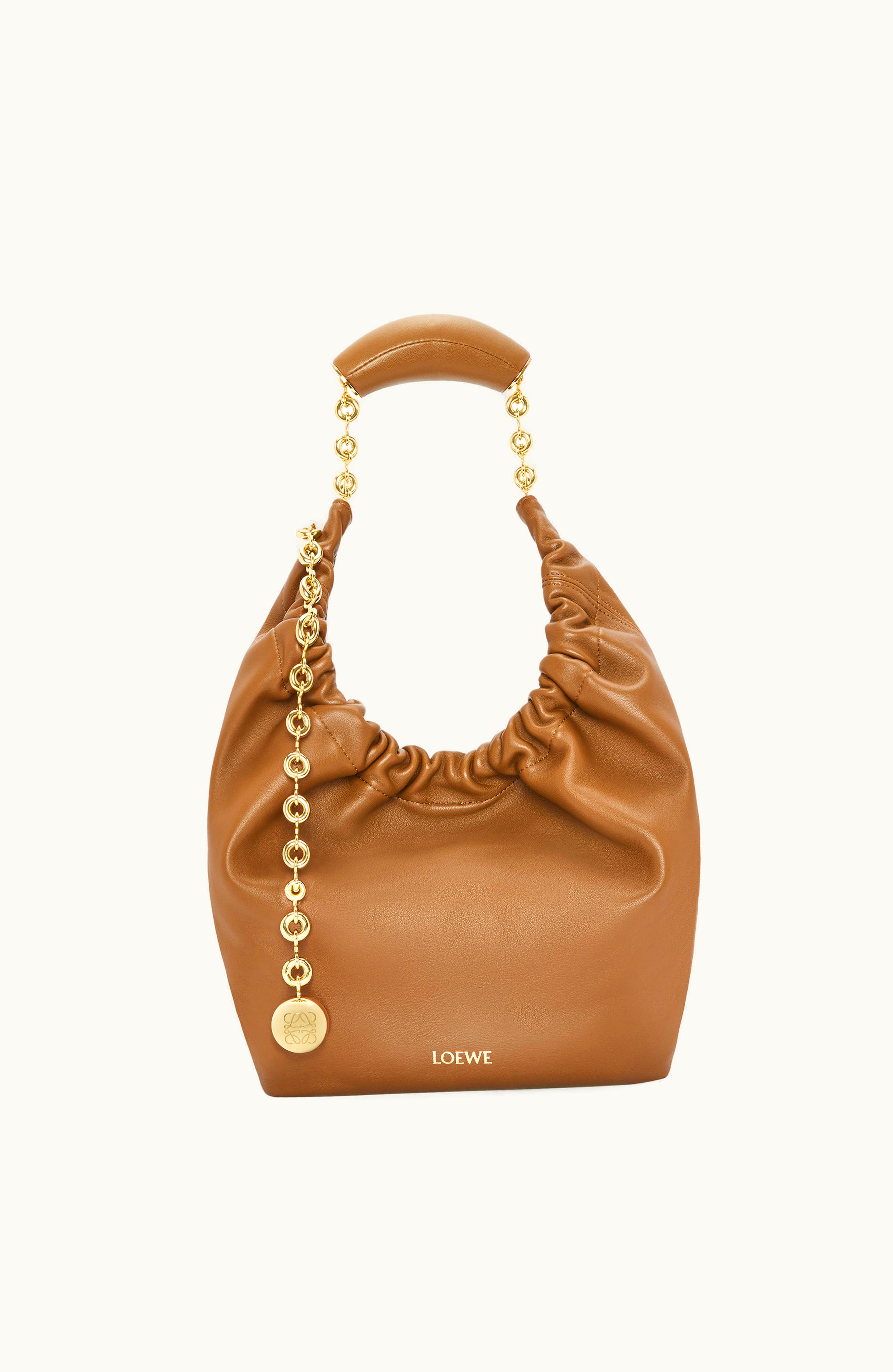 Loewe Loewe Small Squeeze Bag In Nappa Lambskin Oak