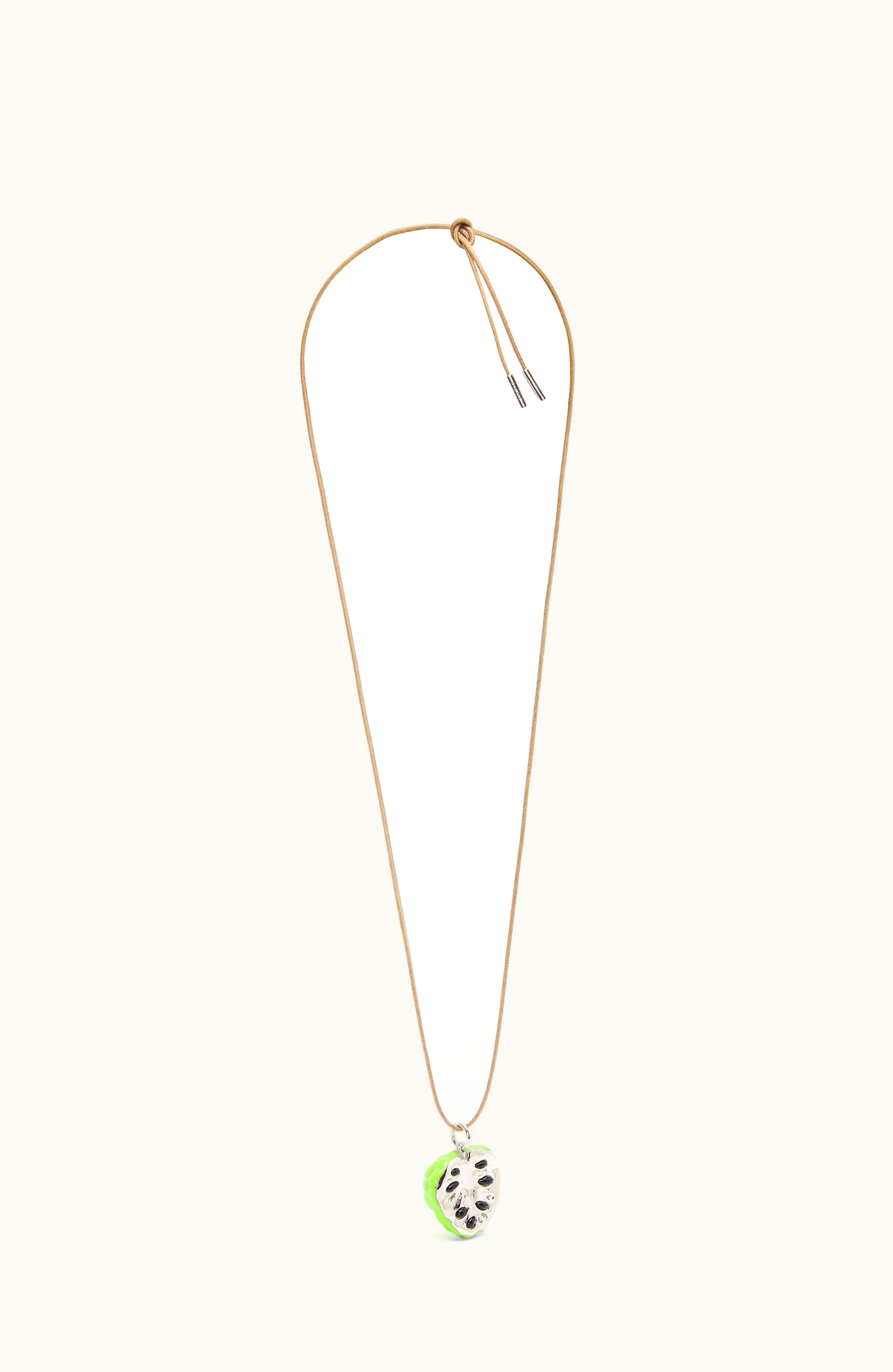 Loewe Loewe Custard Apple Pendant Necklace In Sterling Silver And Enamel Silver