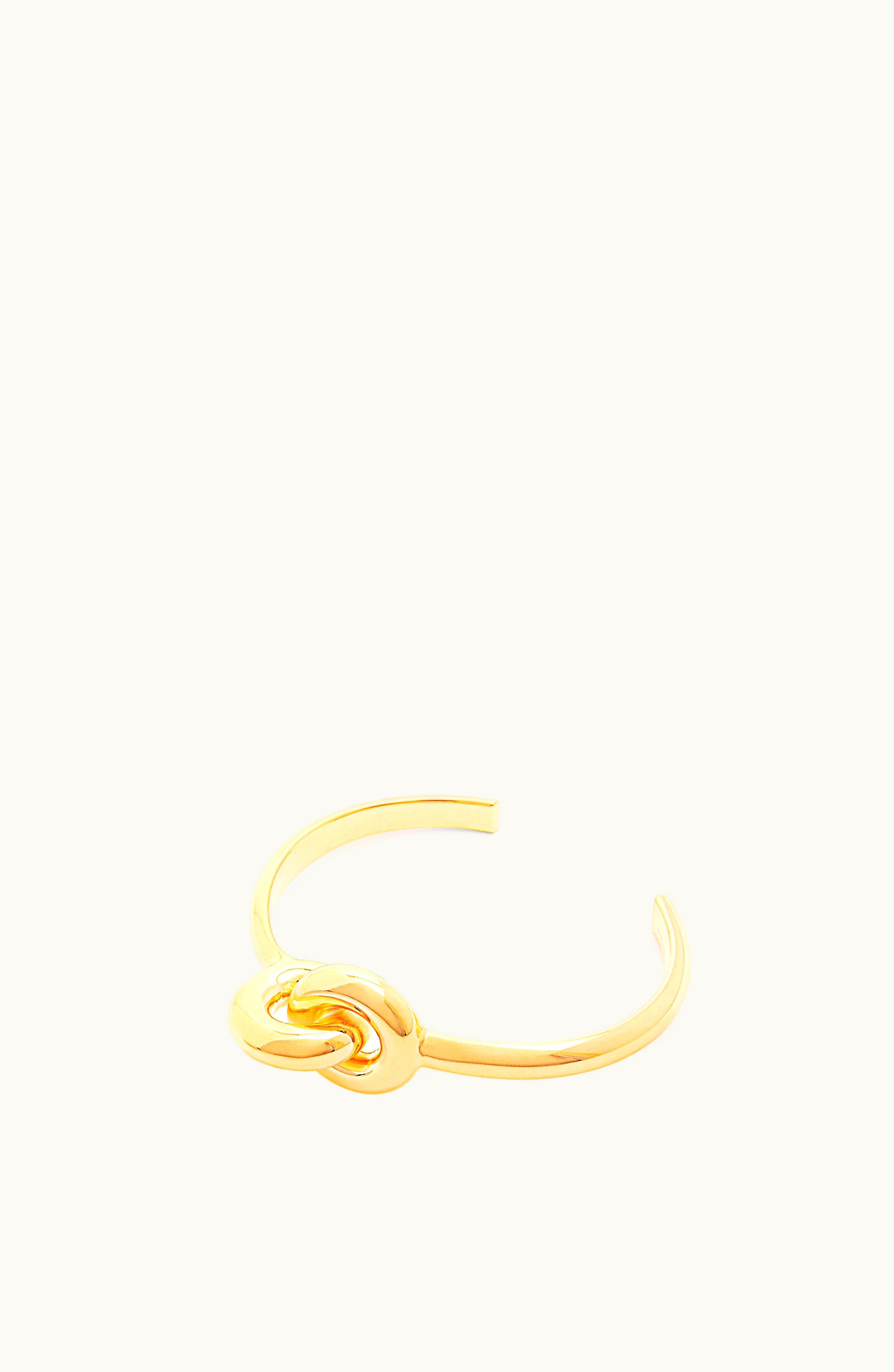 Loewe Loewe Donut Link Cuff In Sterling Silver Gold