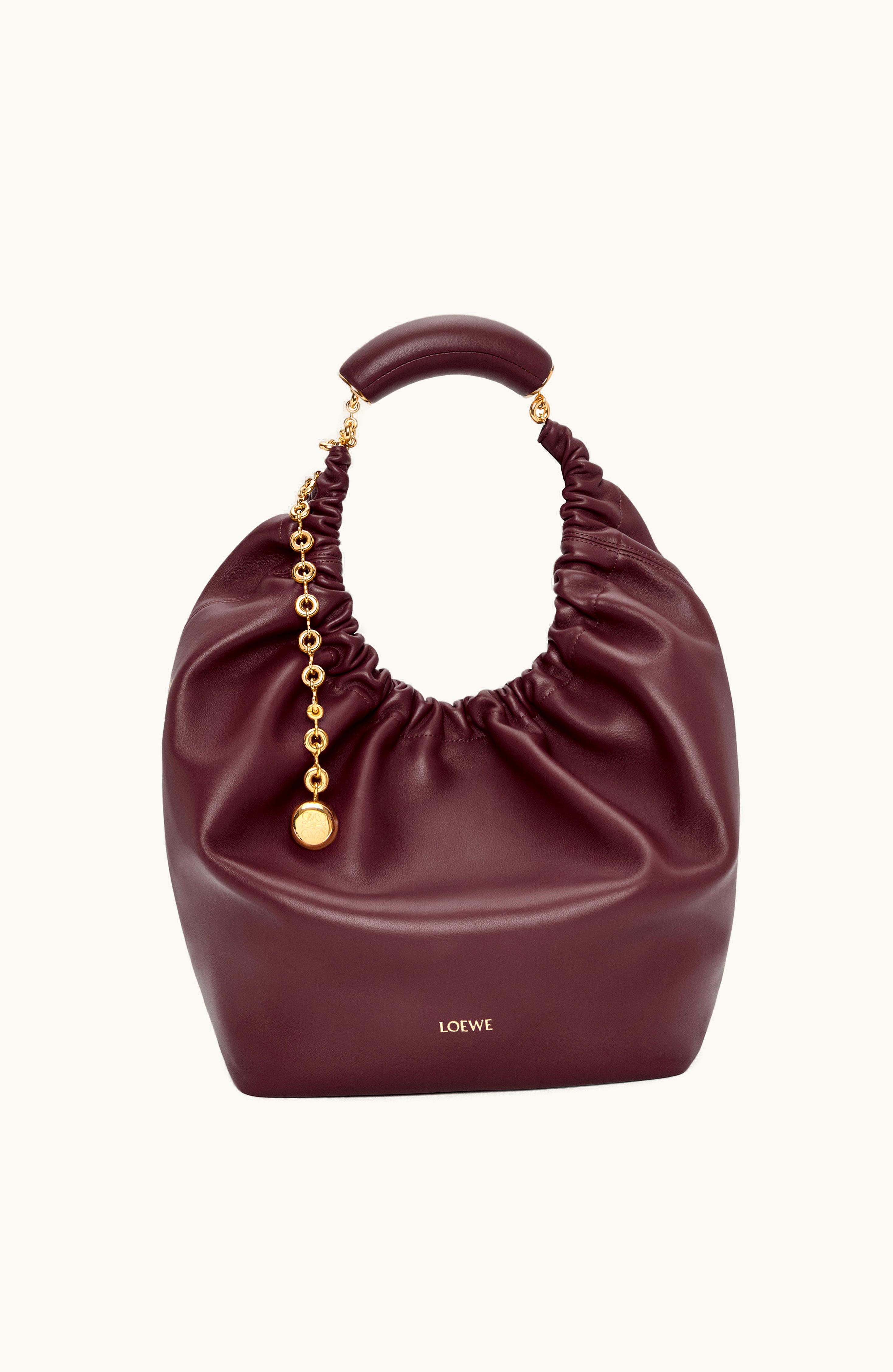 Loewe Loewe Medium Squeeze Bag In Nappa Lambskin Dark Burgundy
