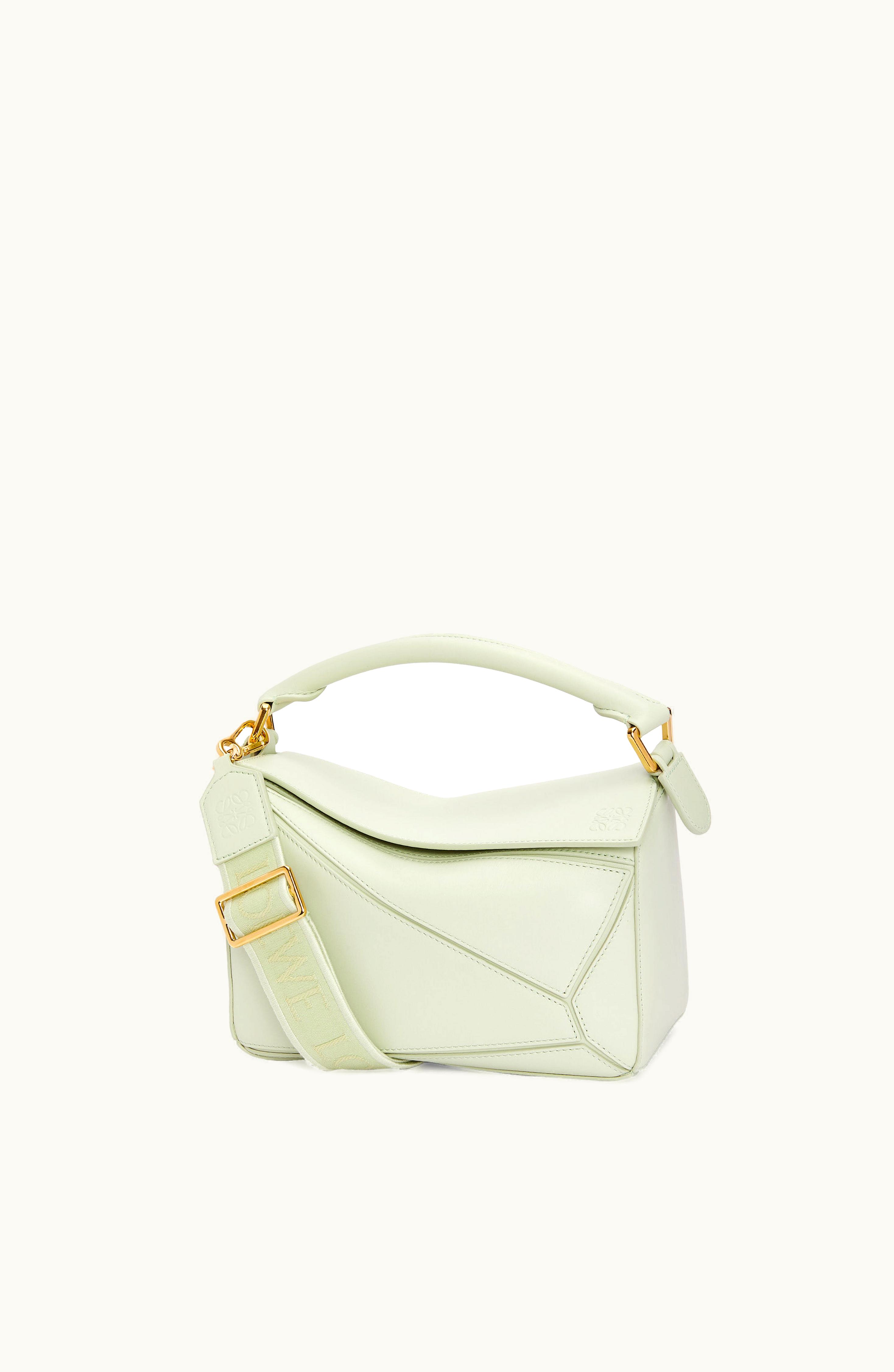 Loewe Loewe Small Puzzle Bag In Satin Calfskin Spring Jade
