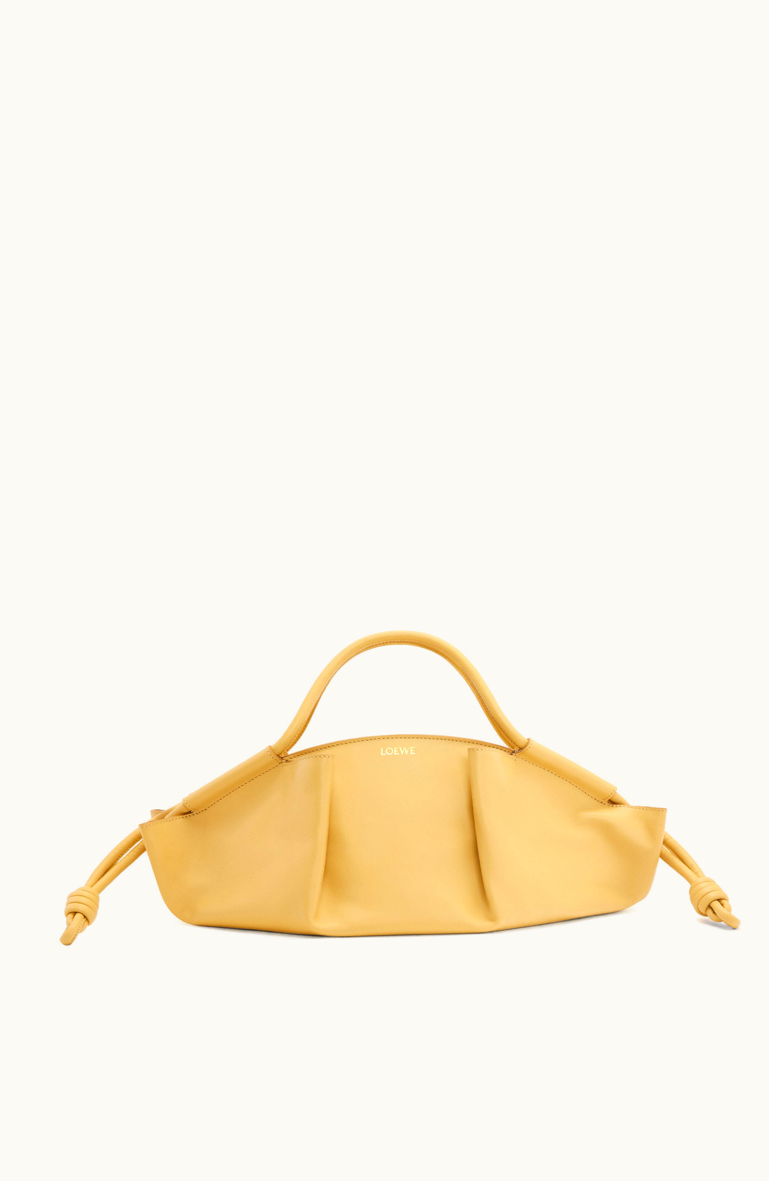 Loewe Loewe Paseo Bag In Shiny Nappa Calfskin Dark Butter