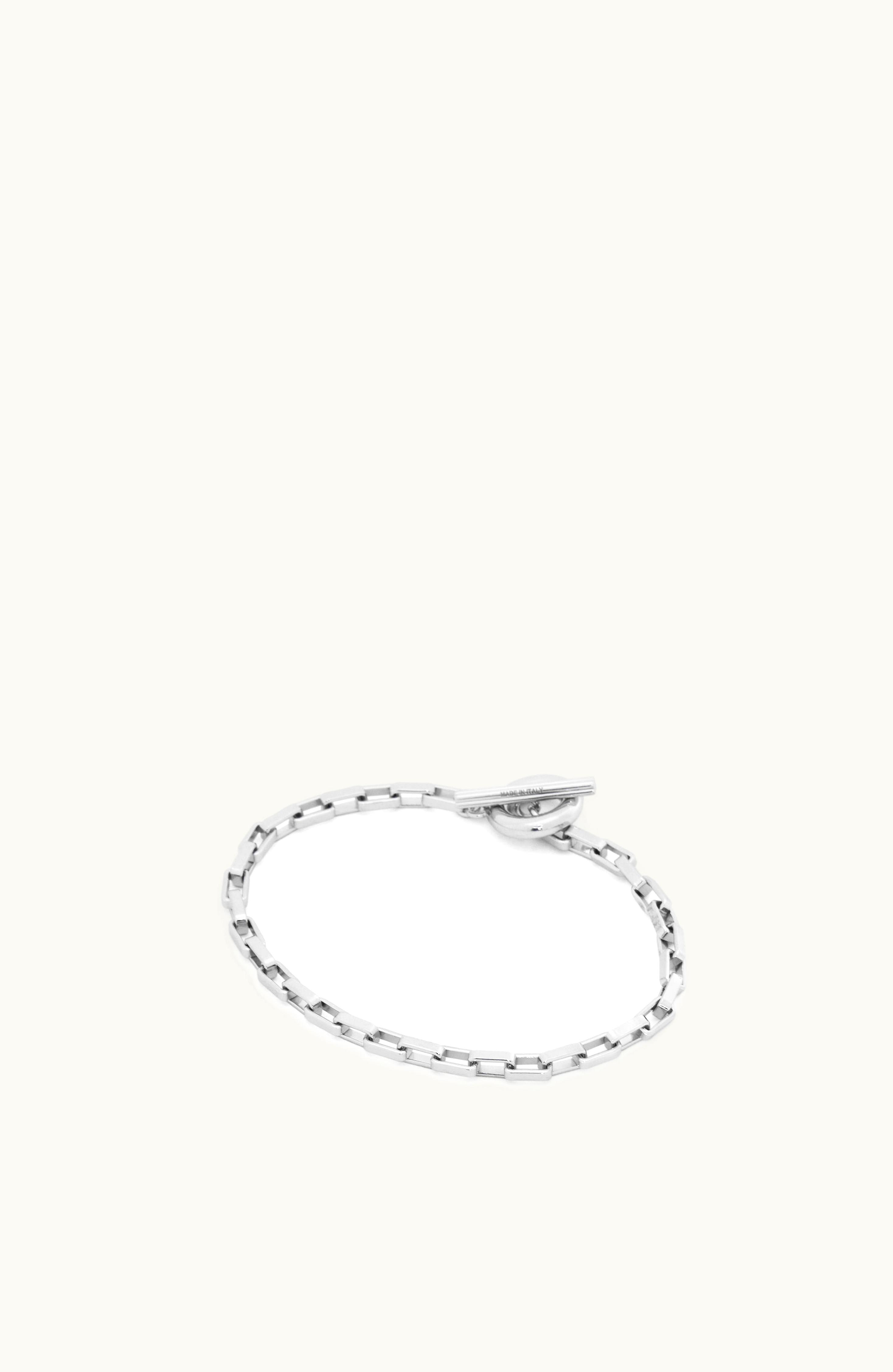 Loewe Loewe Rectangle Link Chain Bracelet In Sterling Silver Silver