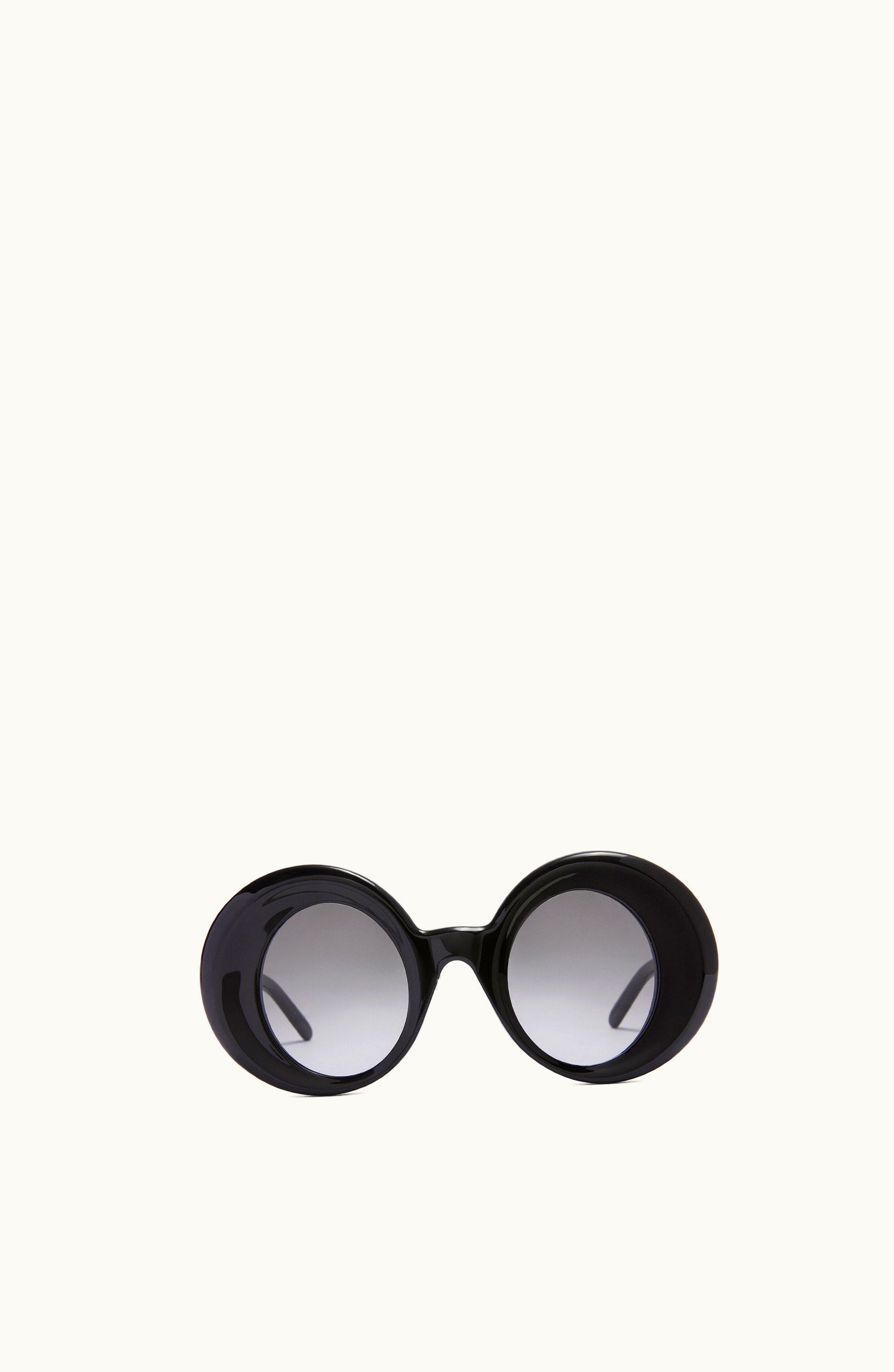 Loewe Loewe Oversized Round Sunglasses In Acetate Black
