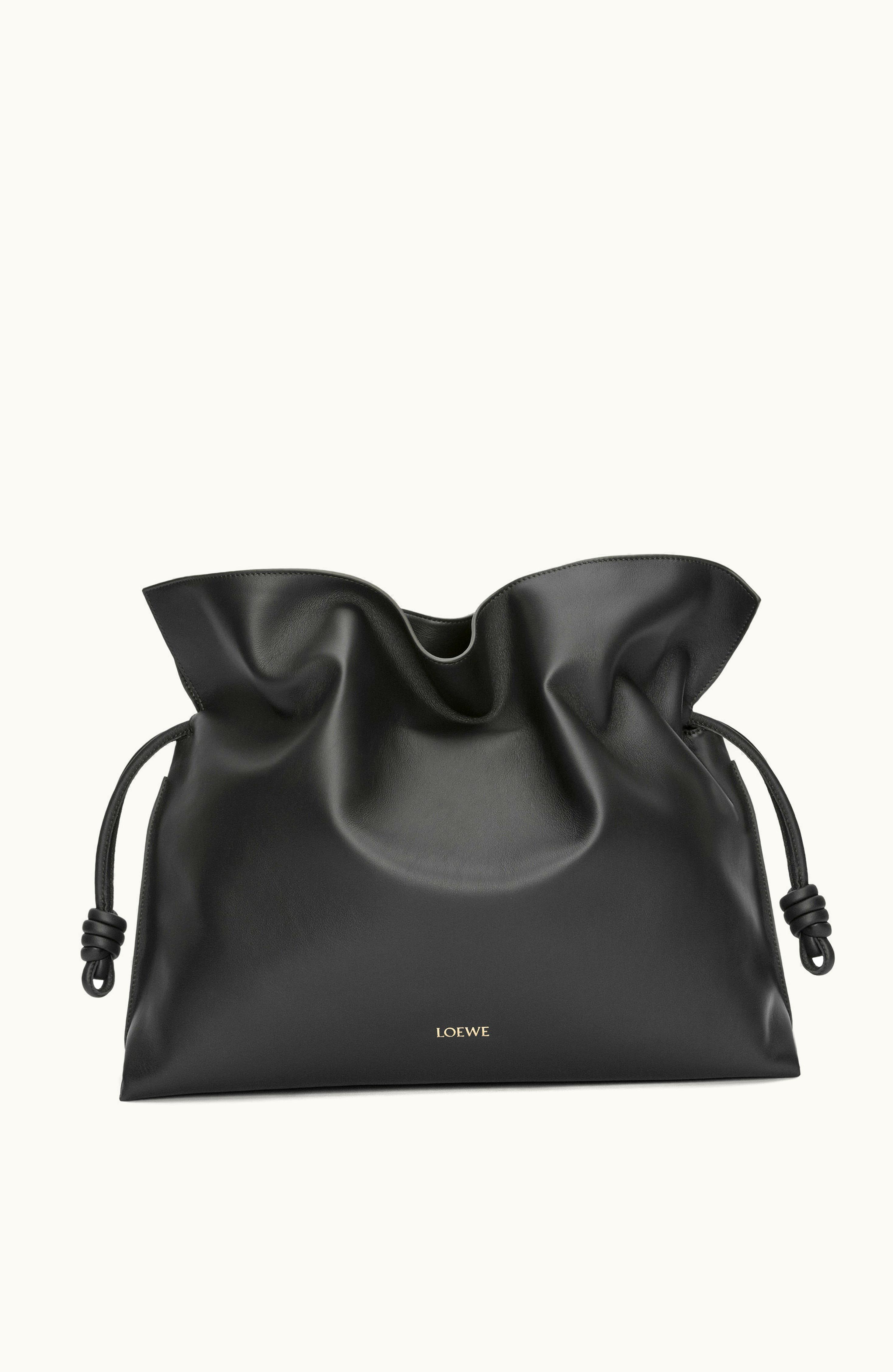 Loewe Loewe XL Flamenco Clutch In Nappa Calfskin Black