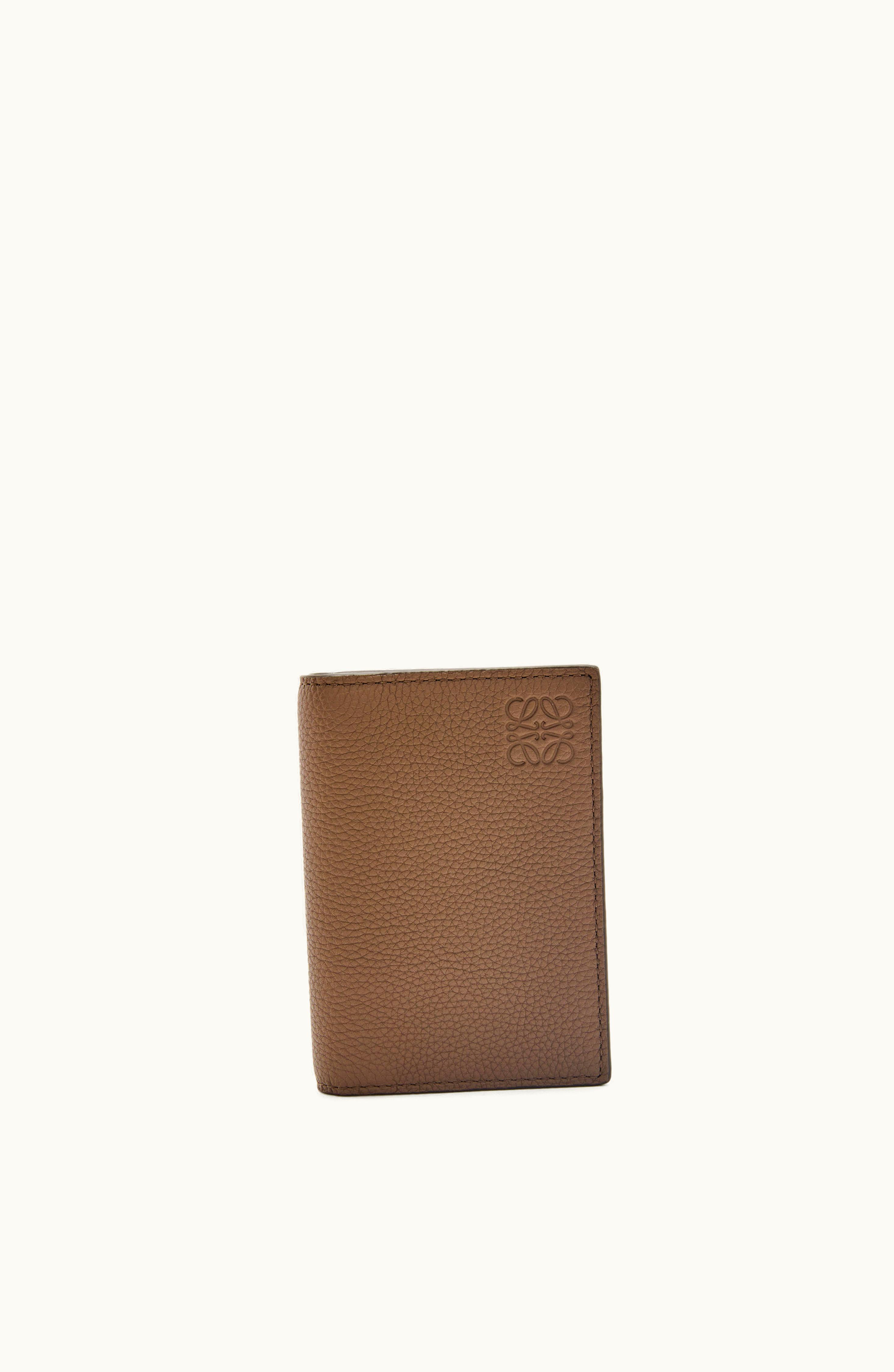 Loewe Loewe Bifold Cardholder In Soft Grained Calfskin Winter Brown