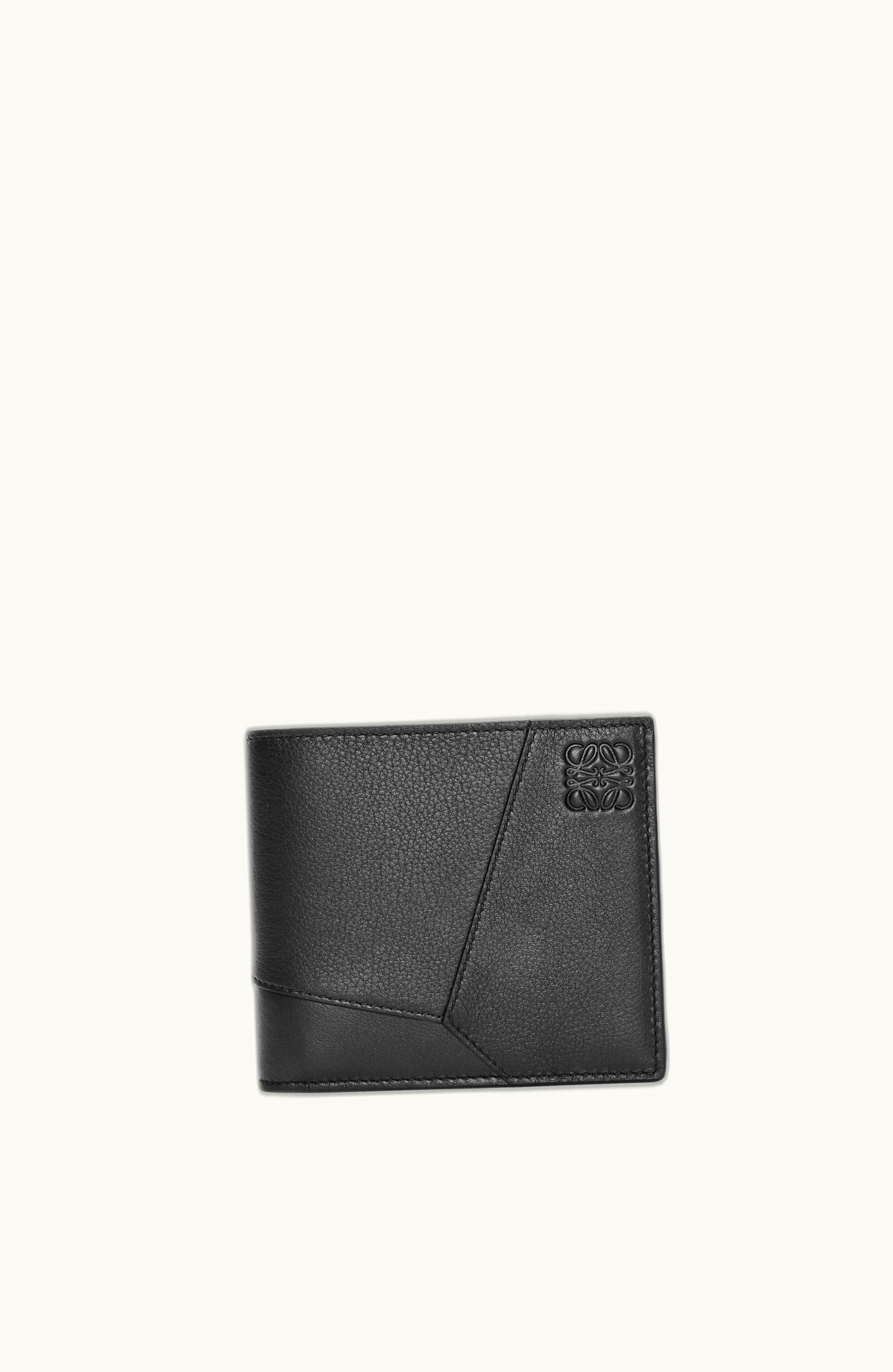 Loewe Loewe Puzzle Bifold Wallet In Classic Calfskin Black