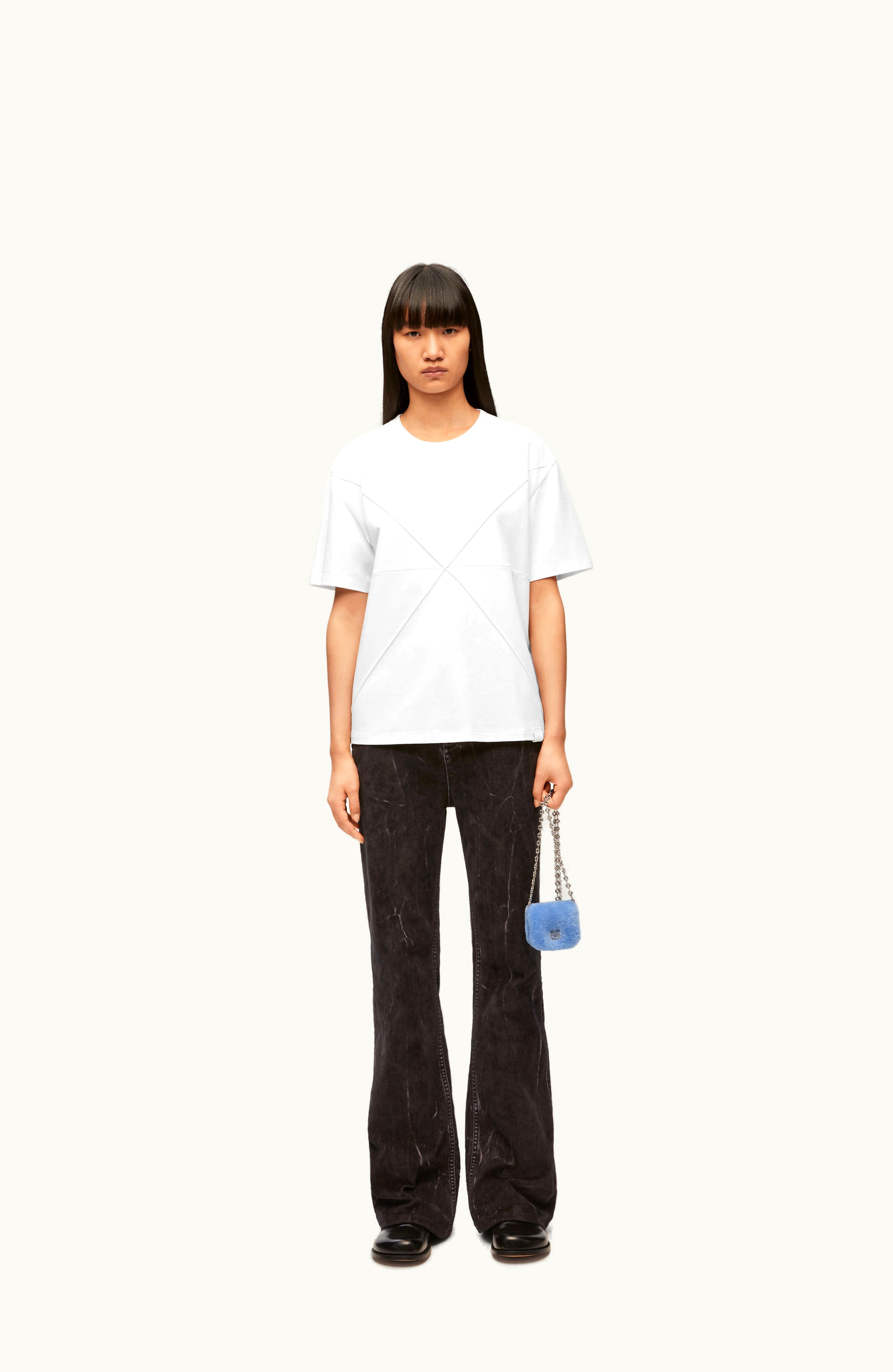 Loewe Loewe Puzzle Fold Relaxed Fit T-shirt In Cotton White