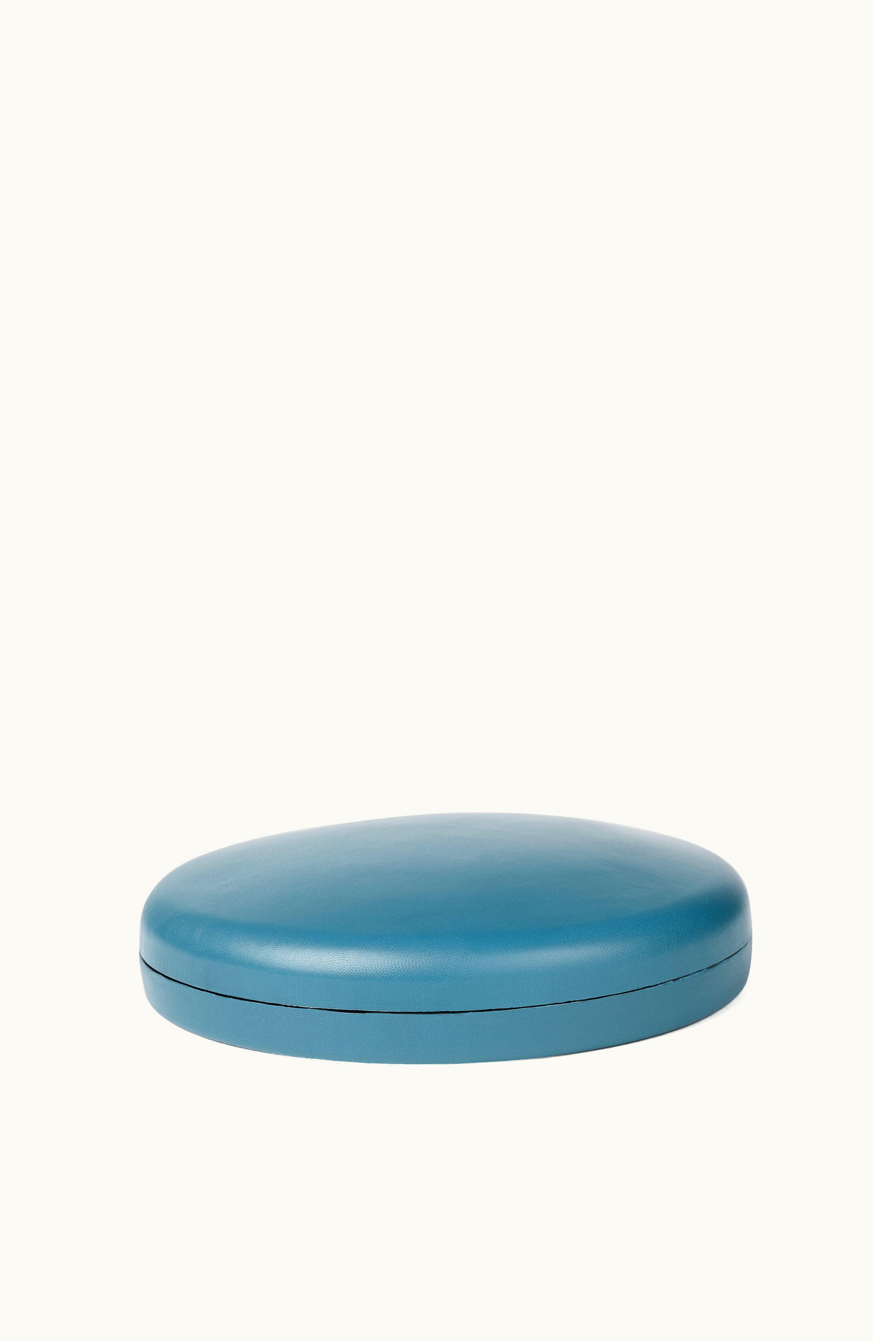 Loewe Loewe Box Large In Kip Leather Petroleum Blue