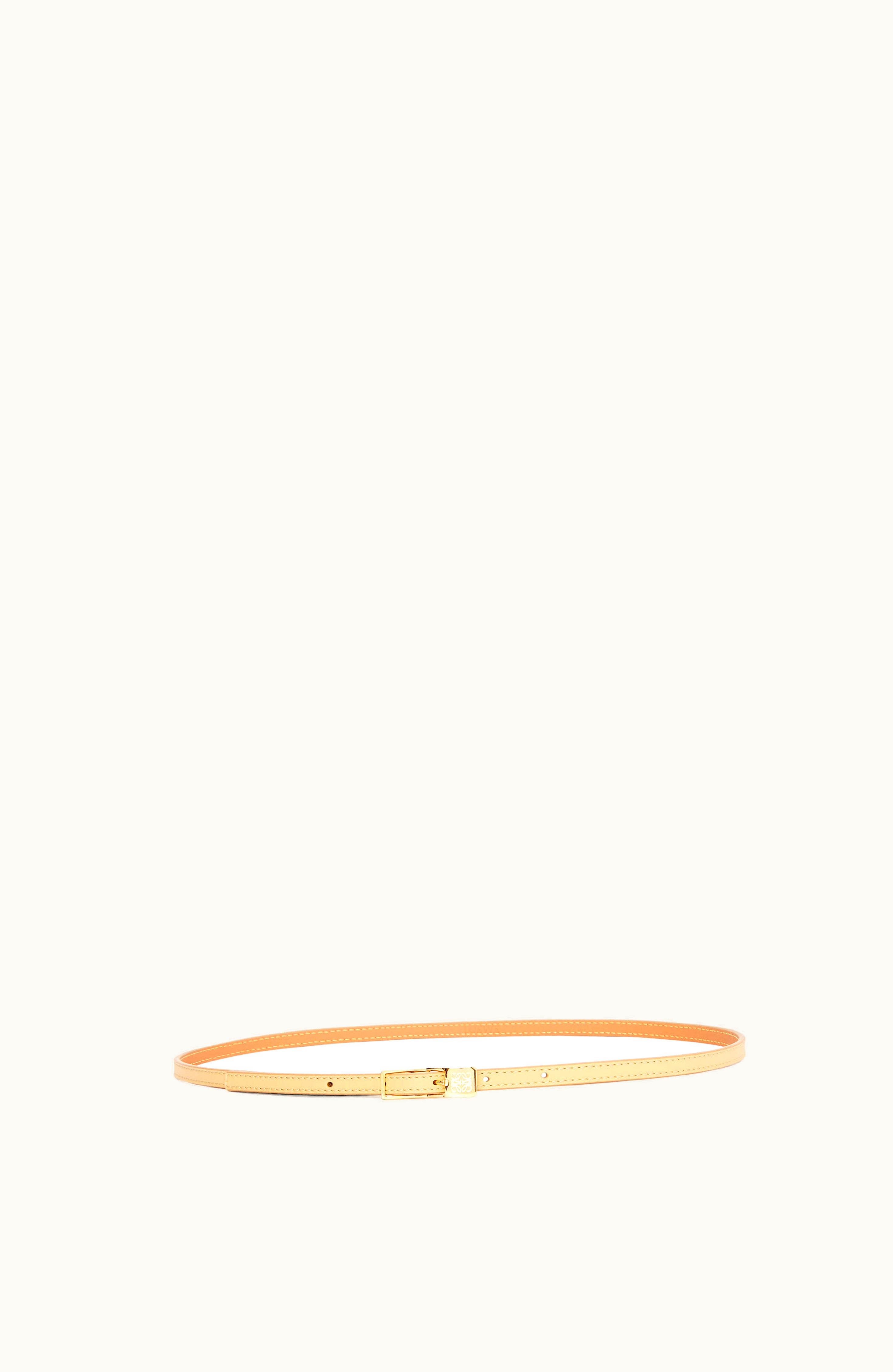 Loewe Loewe Anagram Padlock Belt In Smooth Calfskin Dark Butter / Gold