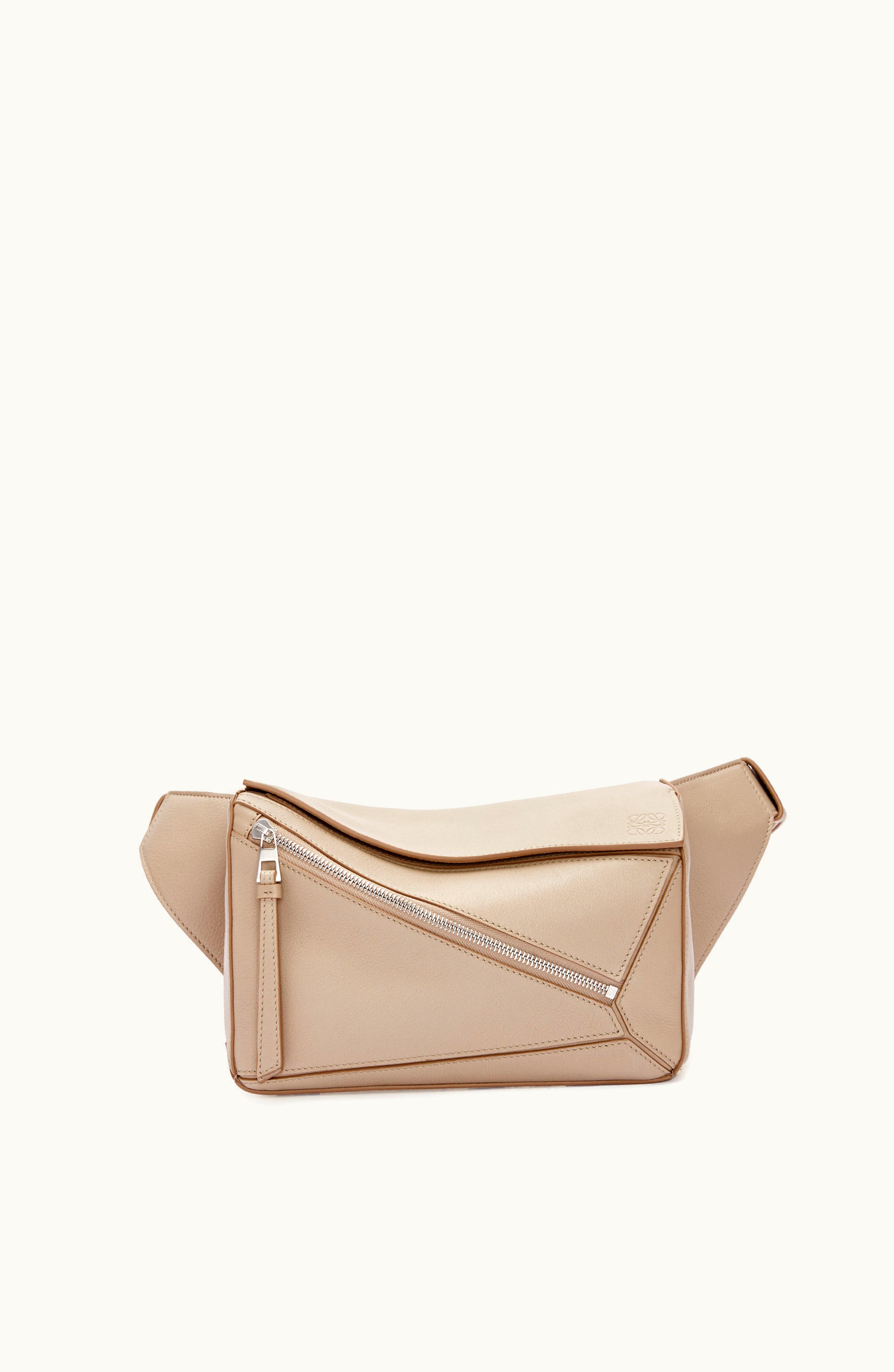 Loewe Loewe Small Puzzle Bumbag In Classic Calfskin Sand