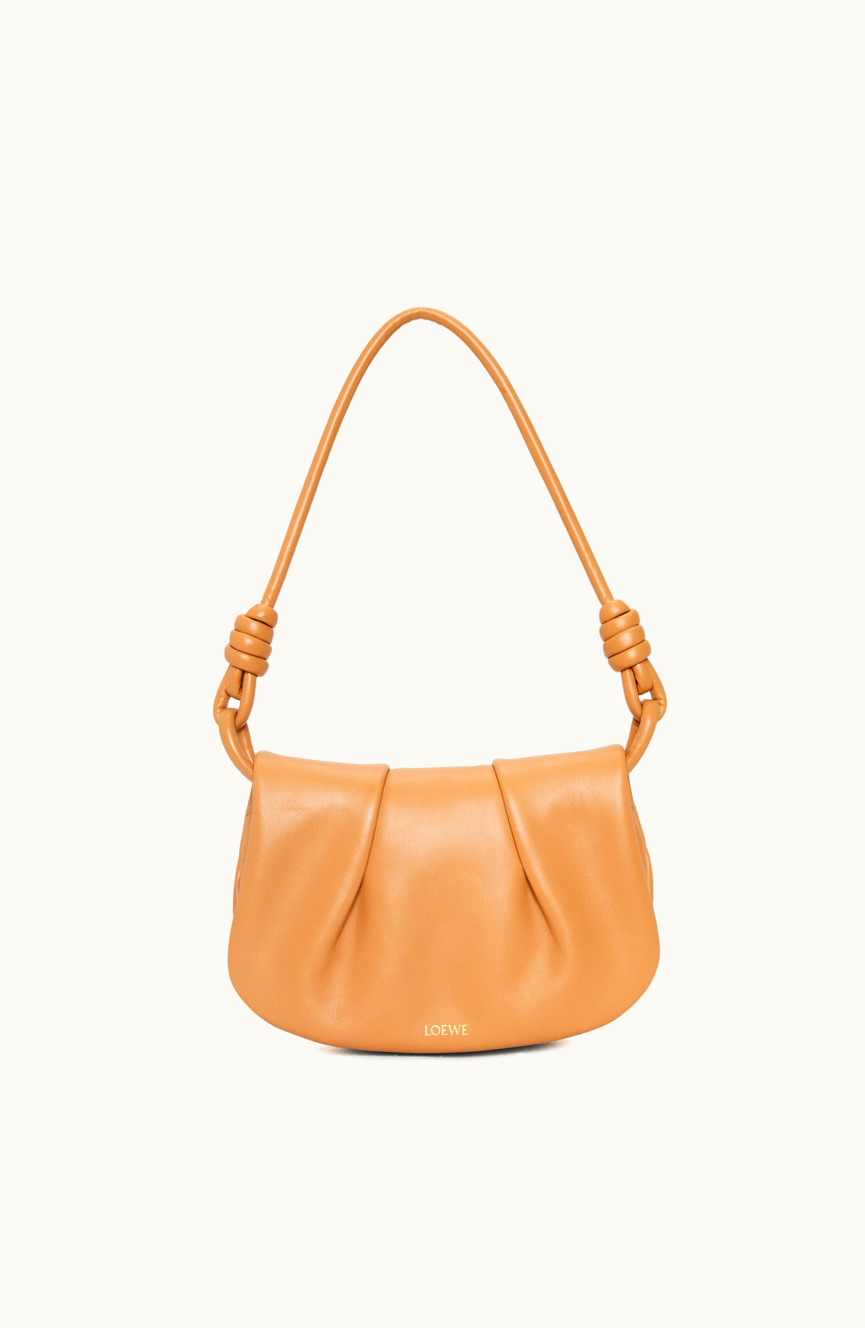 Loewe Loewe Paseo Satchel In Shiny Nappa Calfskin Warm Desert
